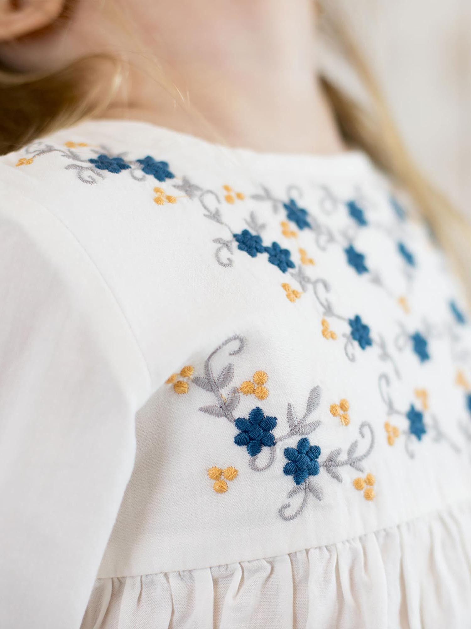 OrganicEra Tunika Bestickte Kinder Tunika Voile aus Bio-Baumwolle (1-tlg)