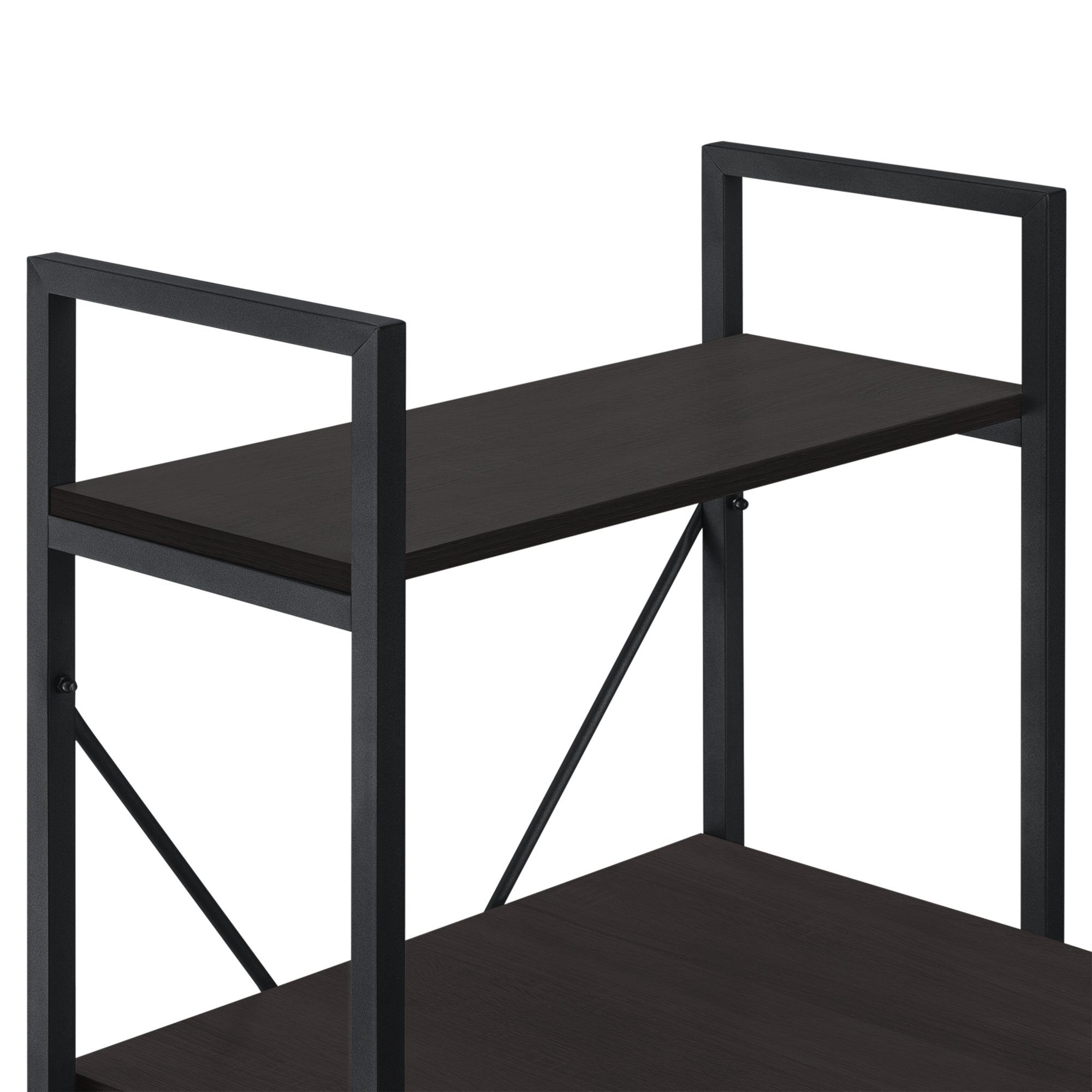 Tisch verschiedenen Bürotisch schwarz mit Schreibtisch, en.casa PC Farben »Stavanger« Regal in