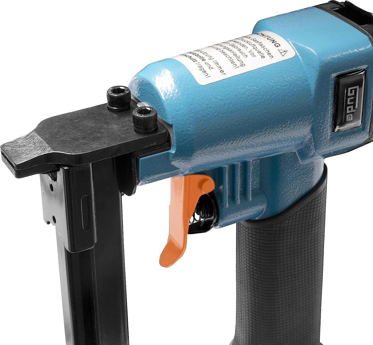Güde Druckluft-Tacker Druckluft Klammergerät Tacker KN 14 Set für Polster Stühle Eckbank usw