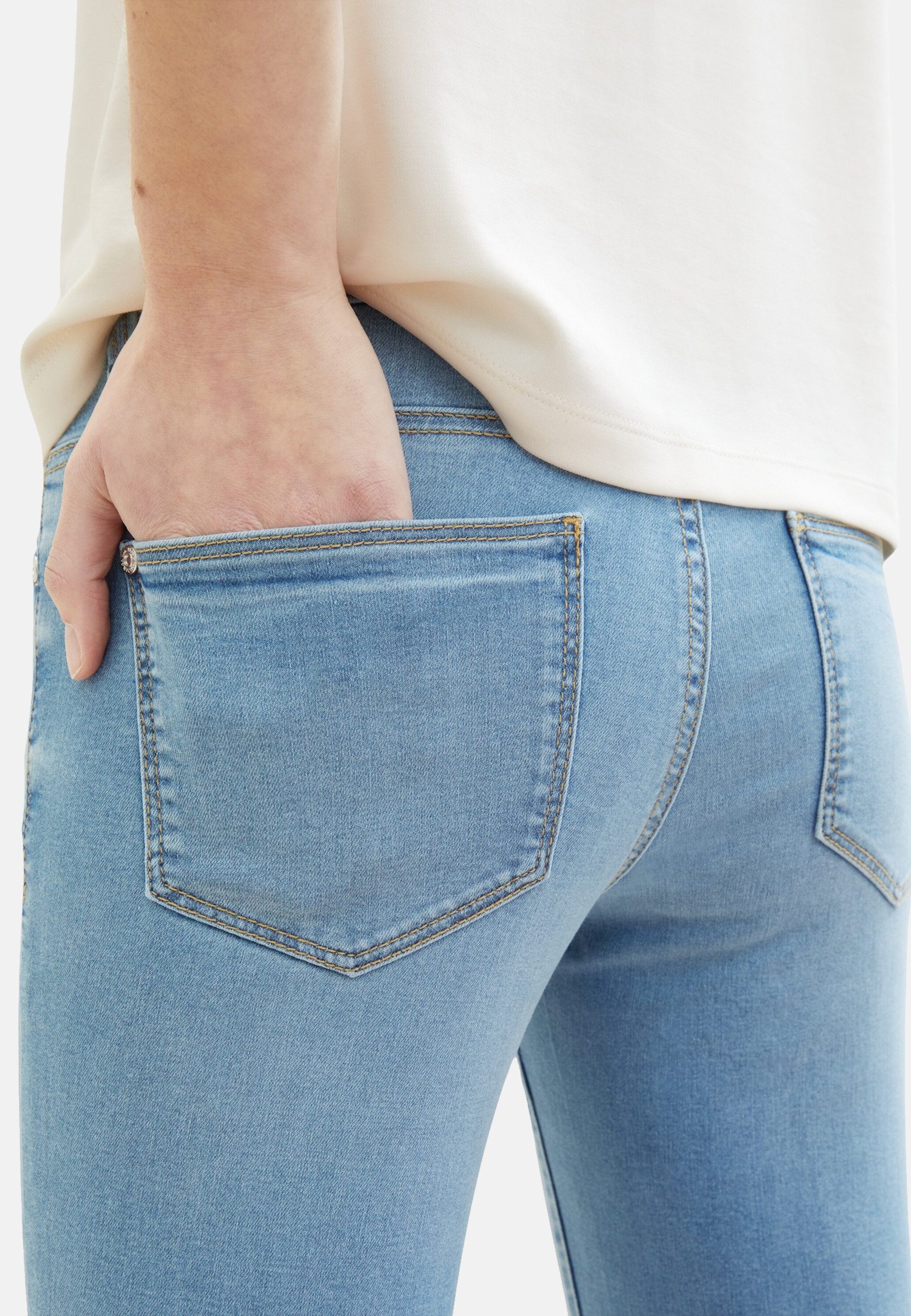TOM TAILOR 5-Pocket-Jeans Jeans Slim Alexa Cropped 7/8 Hose (1-tlg)