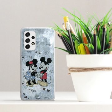 DeinDesign Handyhülle Disney Mickey & Minnie Mouse Vintage Mickey&Minnie In Love, Samsung Galaxy A53 5G Silikon Hülle Bumper Case Handy Schutzhülle