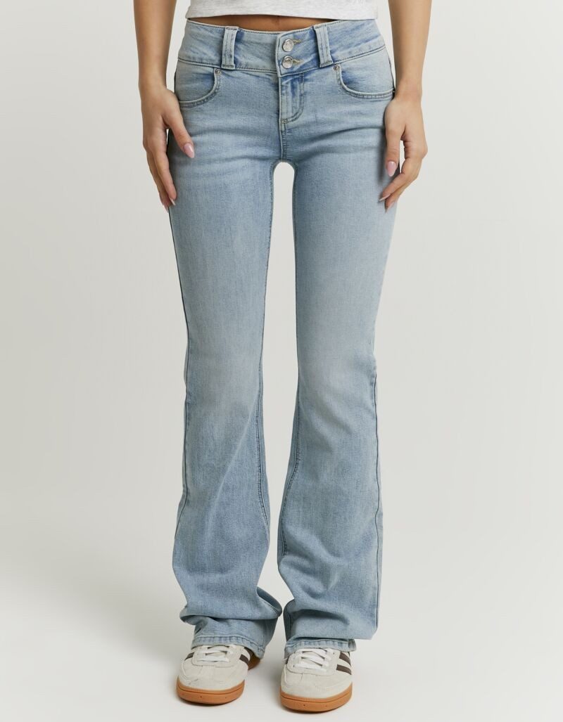 Tally Weijl Bootcut-Jeans SPADECYNTIA Baumwollmischung, Low Waist, mit dopp günstig online kaufen