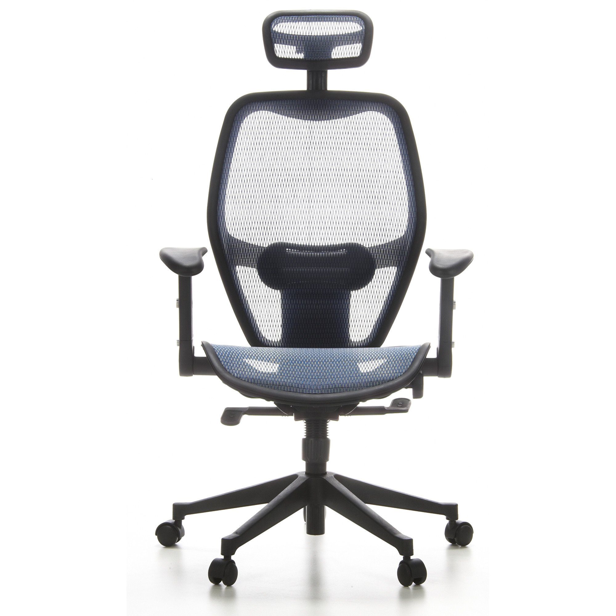 hjh OFFICE Drehstuhl Profi Bürostuhl AIR-PORT Netzstoff (1 St), Schreibtischstuhl ergonomisch Blau