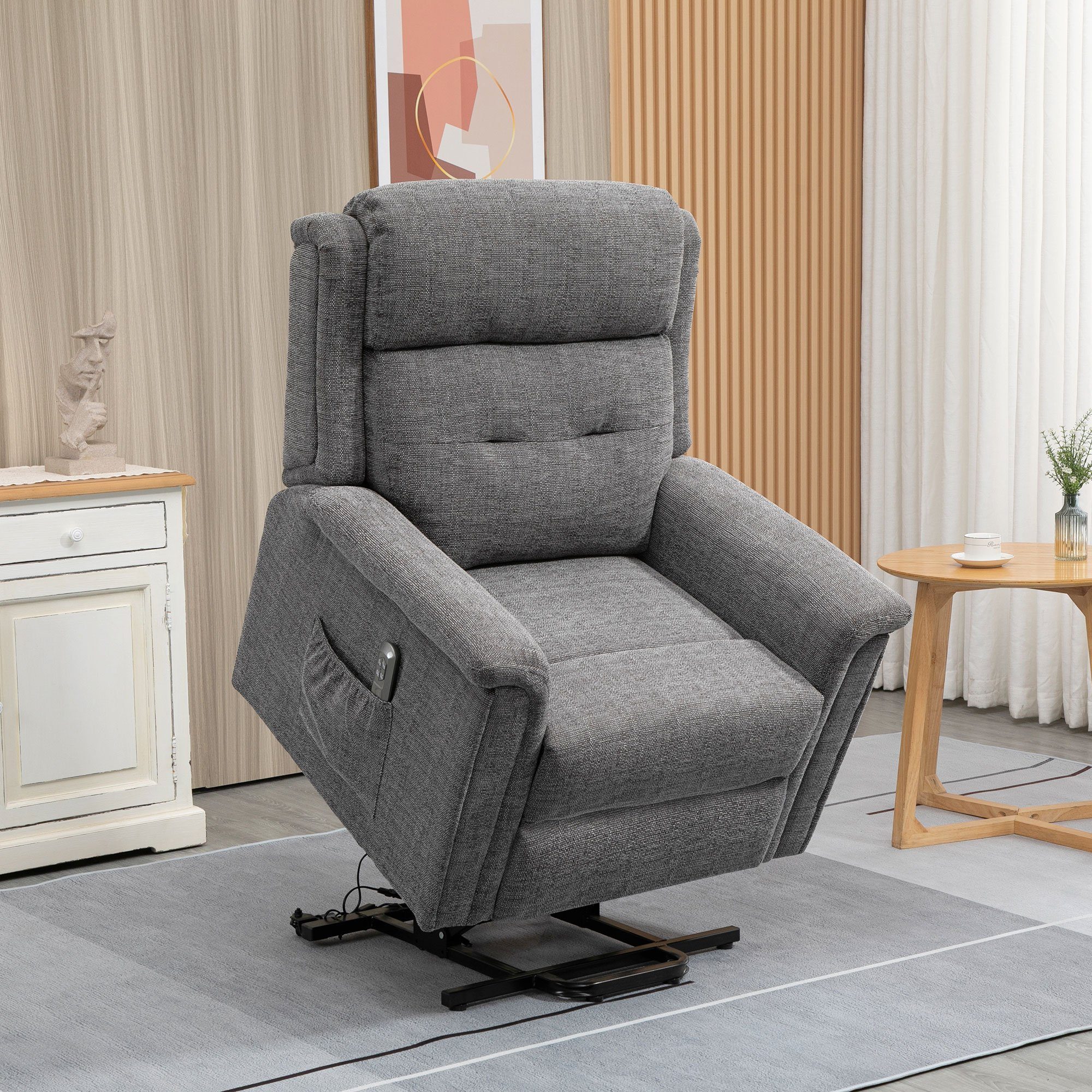 HOMCOM Massagesessel Elektrischer Aufstehsessel mit 2 günstig online kaufen