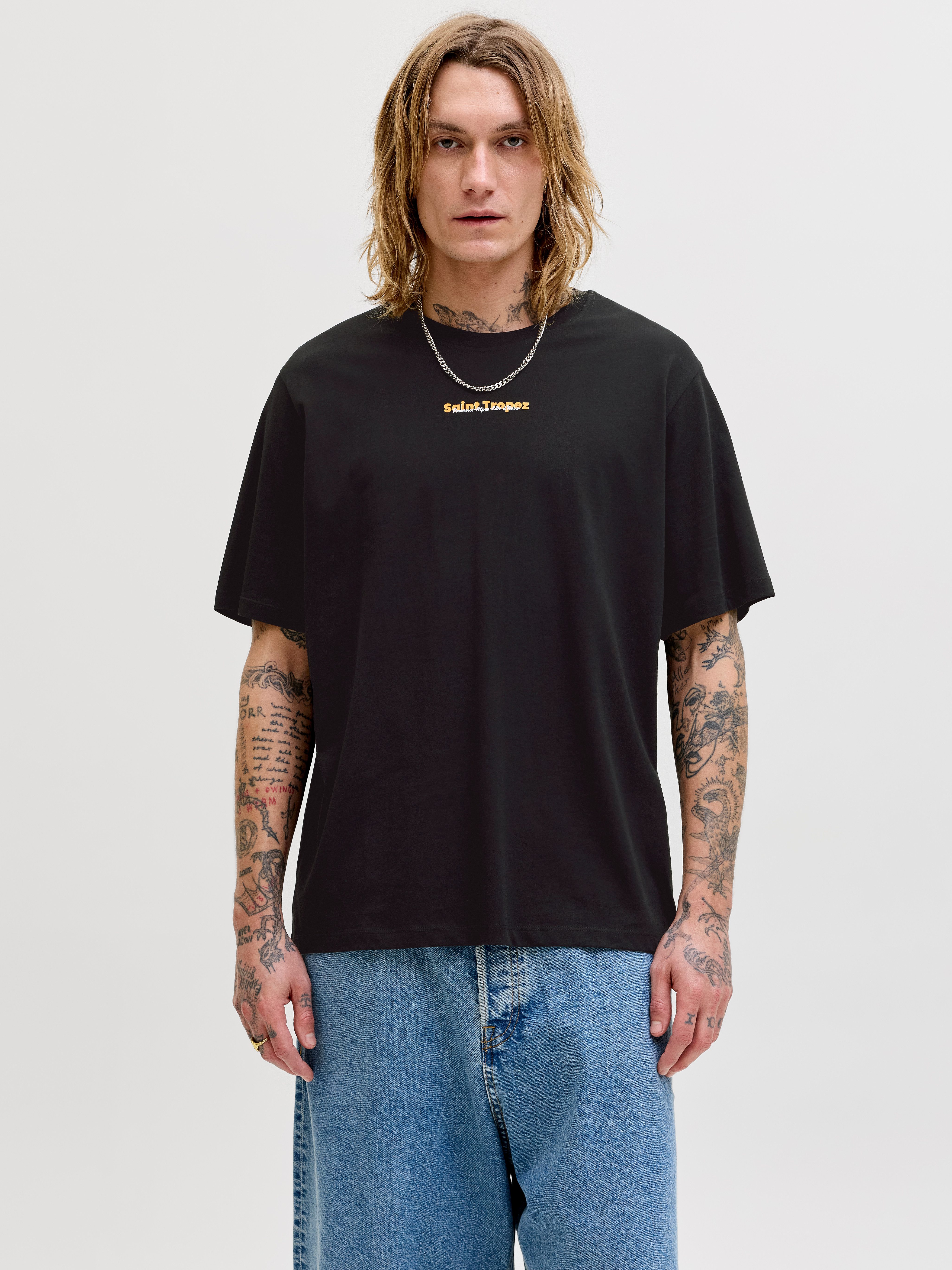 Jack & Jones Rundhalsshirt JJCITY PHOTOPRINT TEE SS CREW NECK Baumwolle, relaxed fit