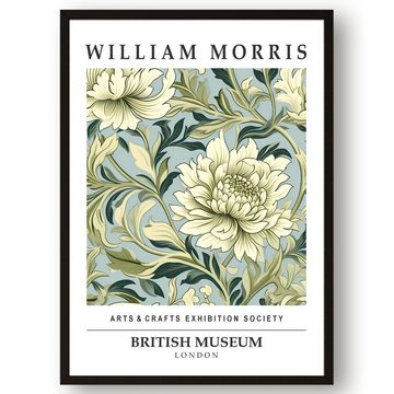 homestyle-accessoires Poster Bilder Wandbilder Kunstdrucke WILLIAM MORRIS DIN A4/DIN A3 Print, Ohne Bilderrahmen