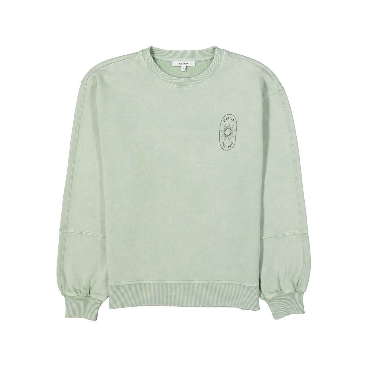 Garcia Sweatshirt mintgrün regular fit (1-tlg)