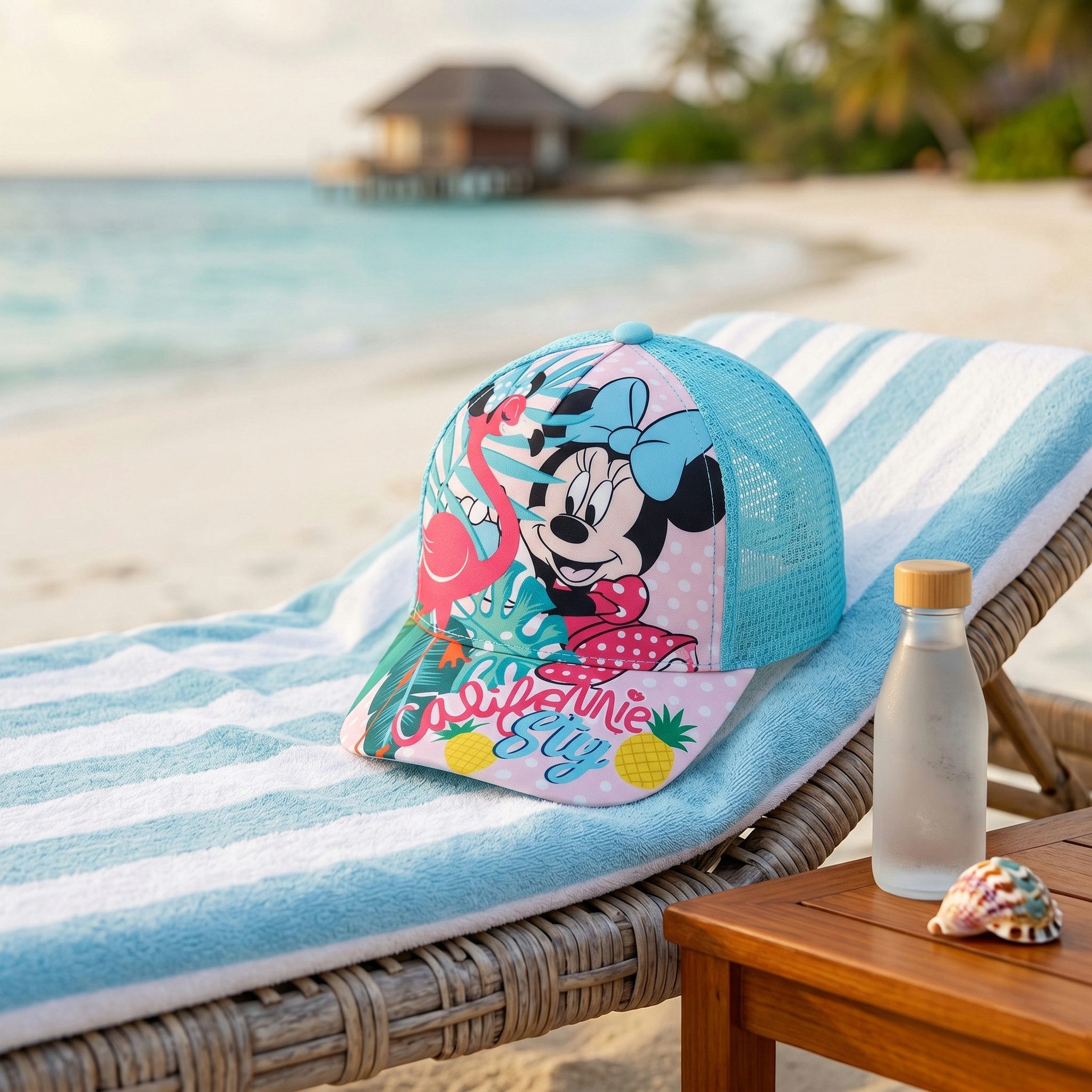 Disney Baseball Cap Minnie Maus Flamingo Kinder Basecap Kappe Mädchen Gr. 52 bis 54, in zwei Farben erhältlich