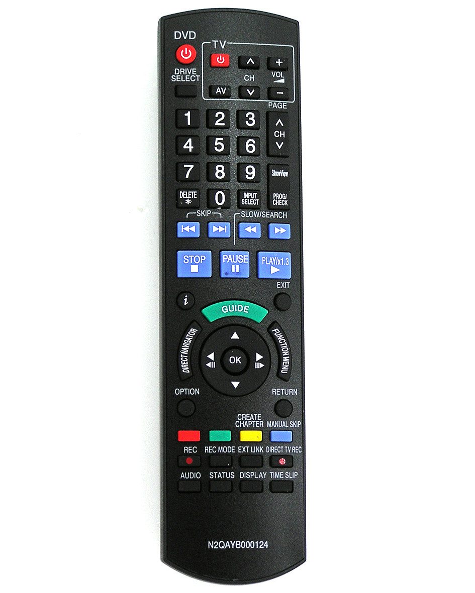 Alltro Ersatz Fernbedienung für Panasonic DMR-EZ485V DMR-EZ485VK DMR-EZ48V Fernbedienung