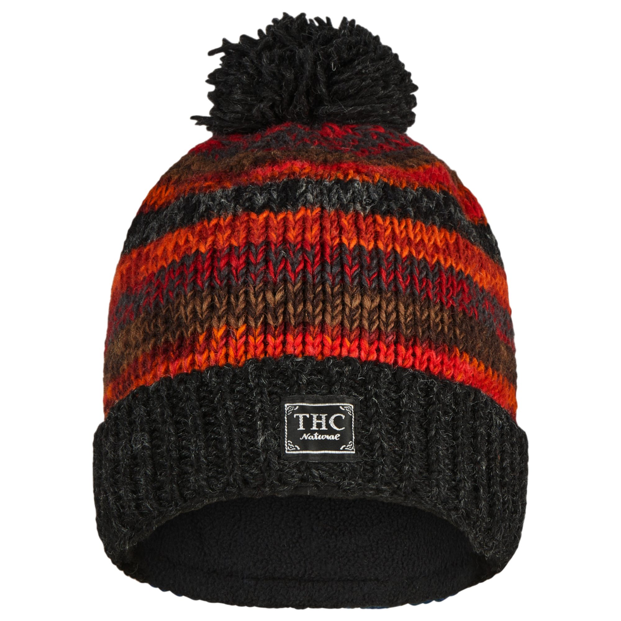 THC Natural Line Bommelmütze THC Schafwoll Pudelmütze 815 (1 Stück, 1-St., 1 Stück) Innenfutter: Fleece