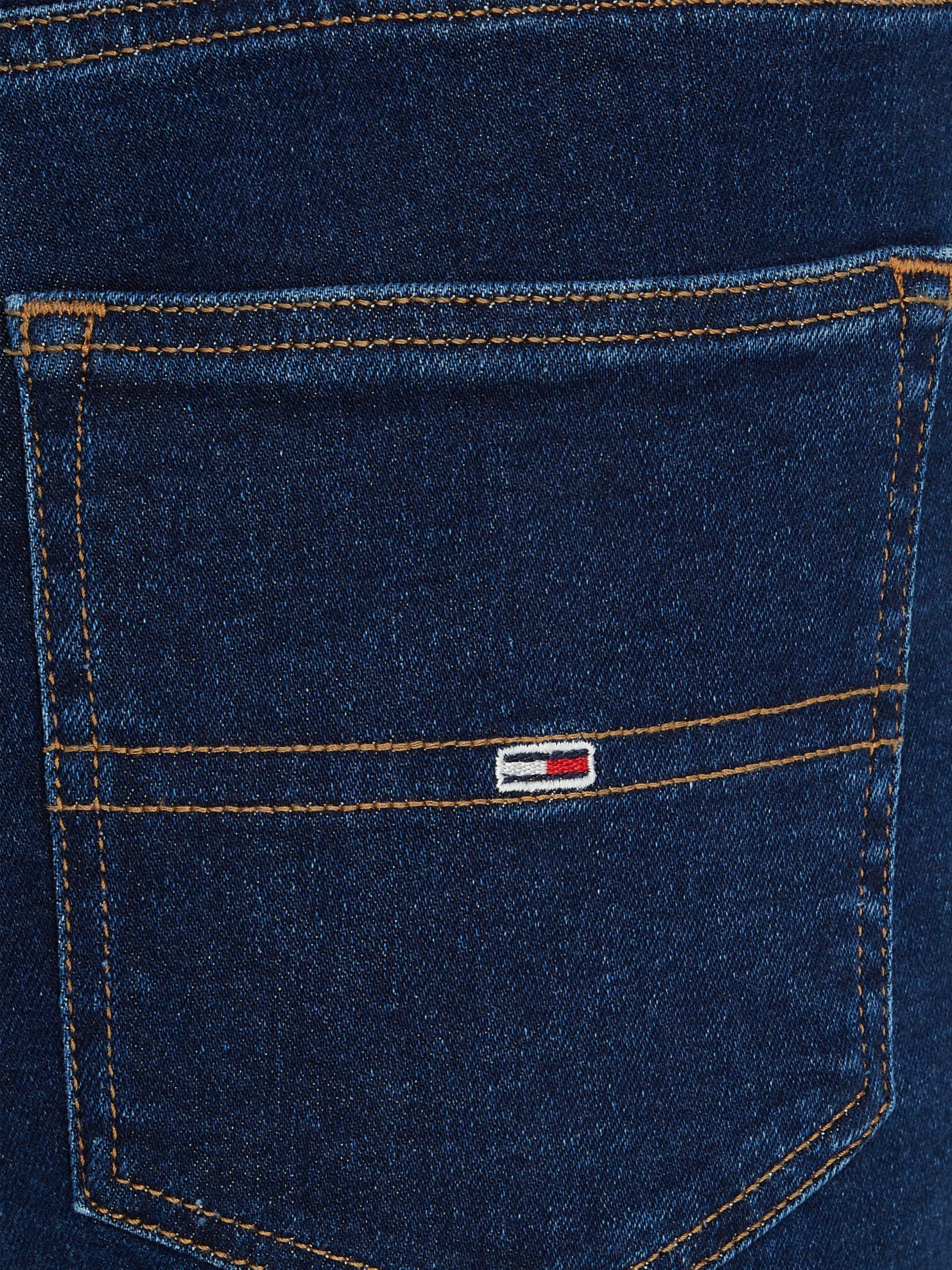 Tommy blue32 Jeans mit Bequeme Sylvia dark Jeans Ledermarkenlabel