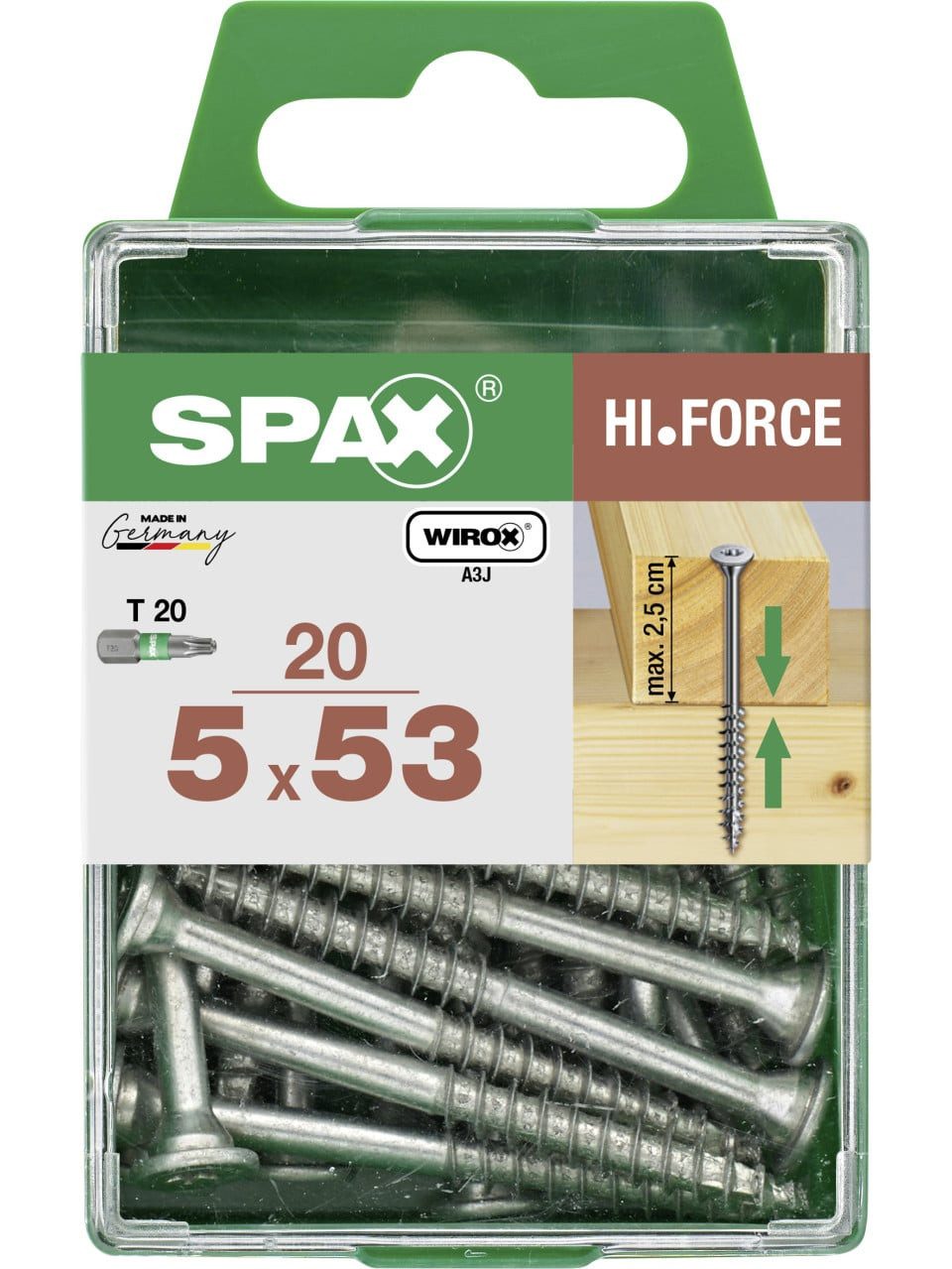 SPAX Holzbauschraube Spax Universalschrauben 5.0 x 53 mm TX 20 - 20