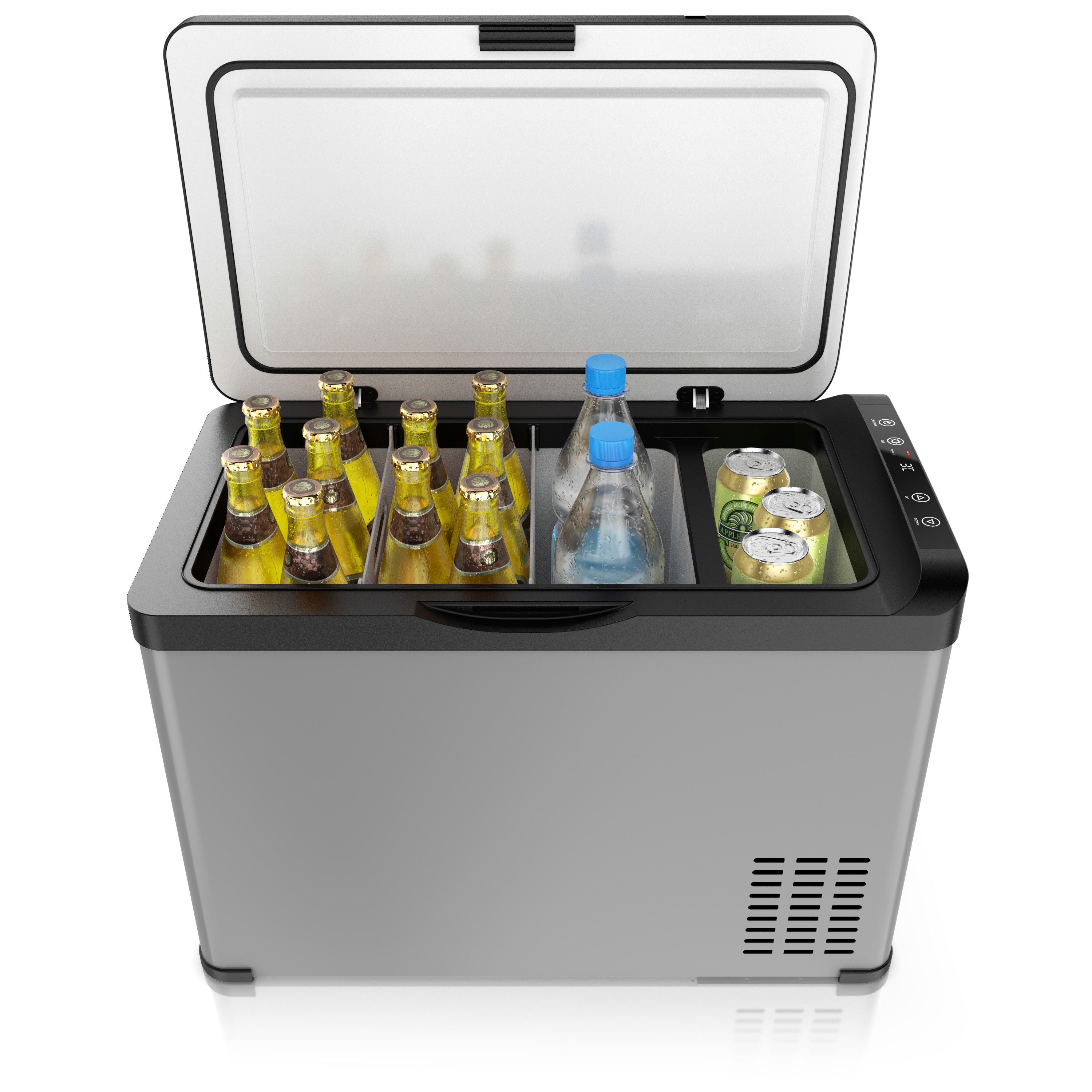Brandson Elektrische Kühlbox, 30 l, Kompressor Kühlbox, bis – 22°C, ECO Modus, 30 L, für Auto & Haus
