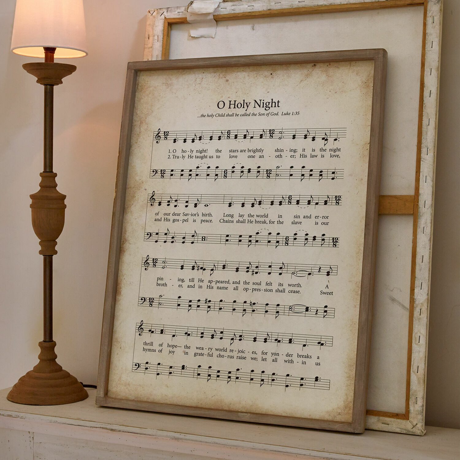 Mirabeau Wanddekoobjekt Bild Holy Night creme/braun günstig online kaufen