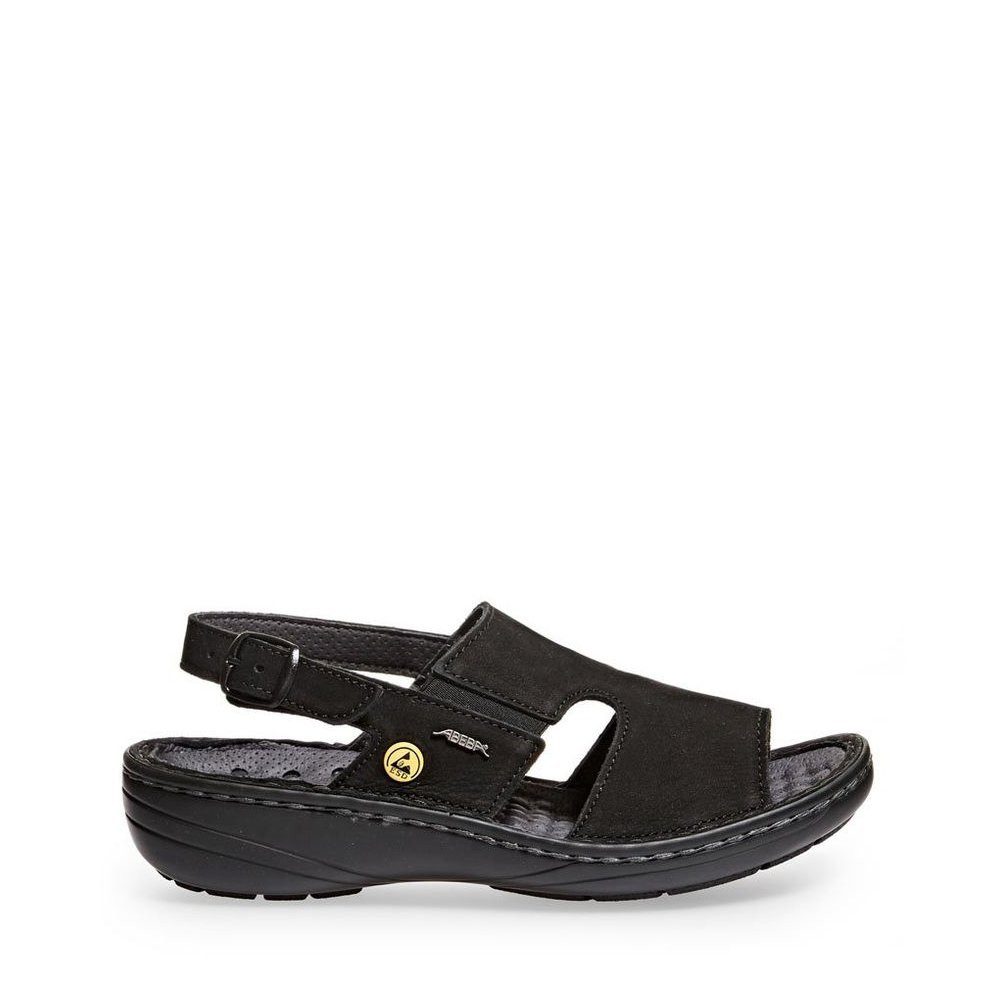 Abeba Reflexor Sandale – Veloursleder OB Esd Src Berufsschuh