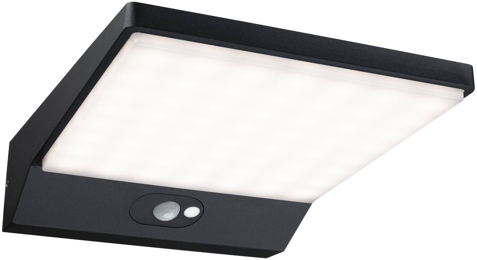 Paulmann Außen-Wandleuchte IP44, LED fest integriert, Warmweiß, LED-Modul, 3.000K 5W Aluminium