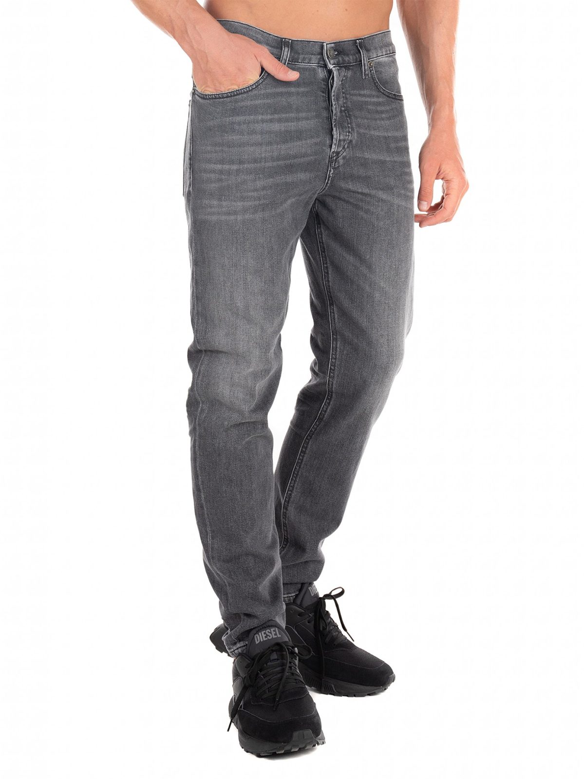 Knöchellange Tapered-fit-Jeans Hose Diesel 09A11 - D-Fining Stretch