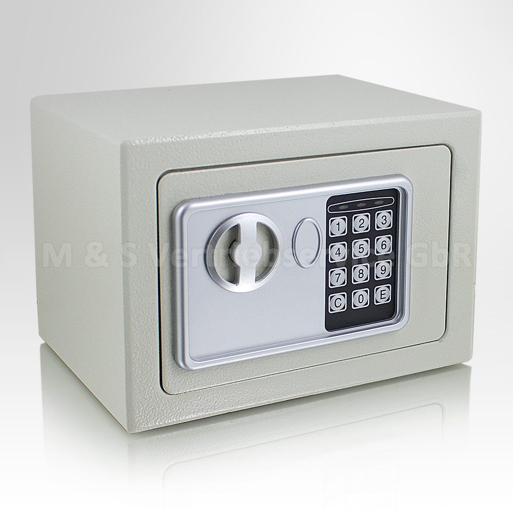 Bituxx Wandtresor Minisafe elektronisch Lichtgrau (MS-12361) – Bild 2 von 5
