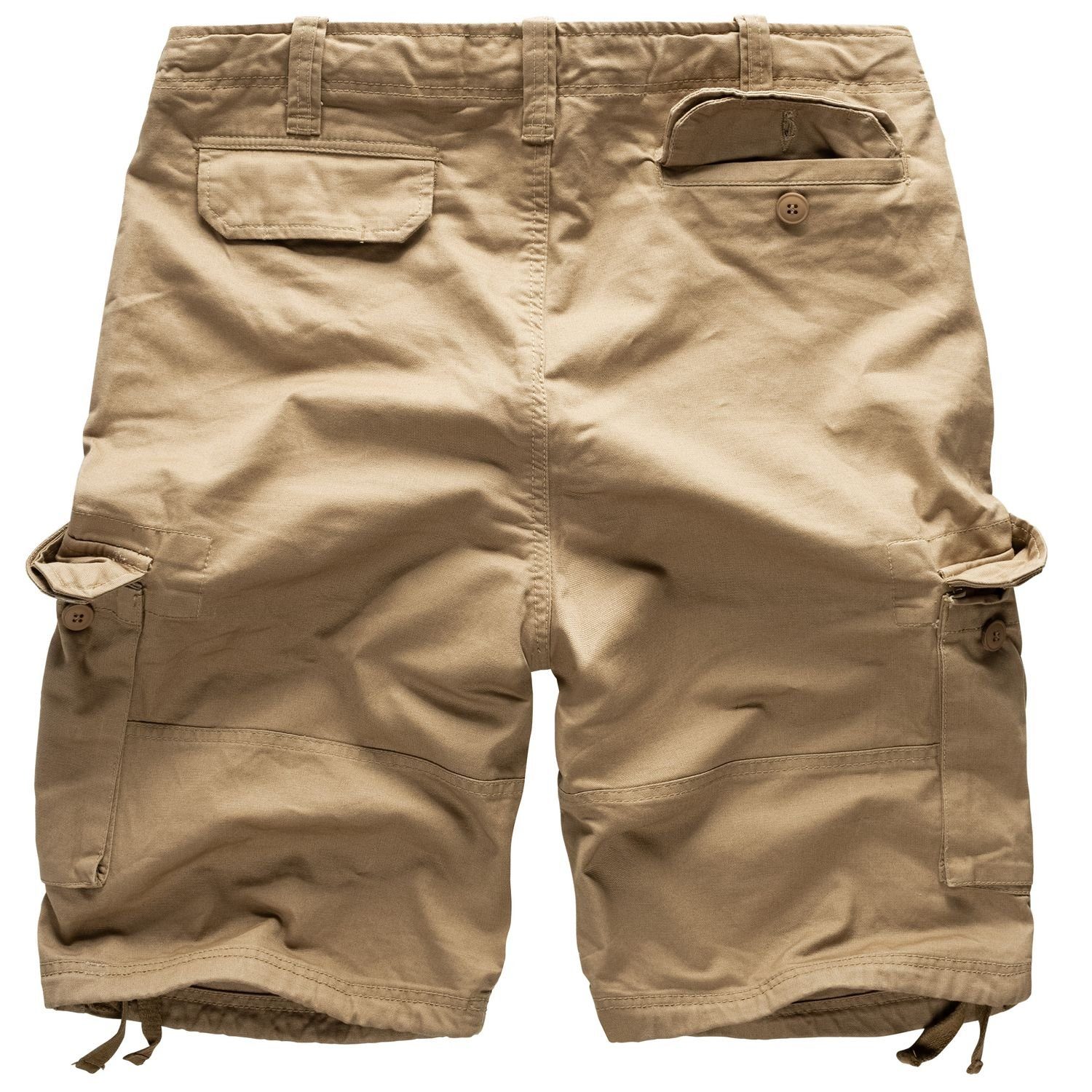 Shorts Vintage 100% mit Shorts Surplus Beige (07-5596) Baumwolle Vintage Raw