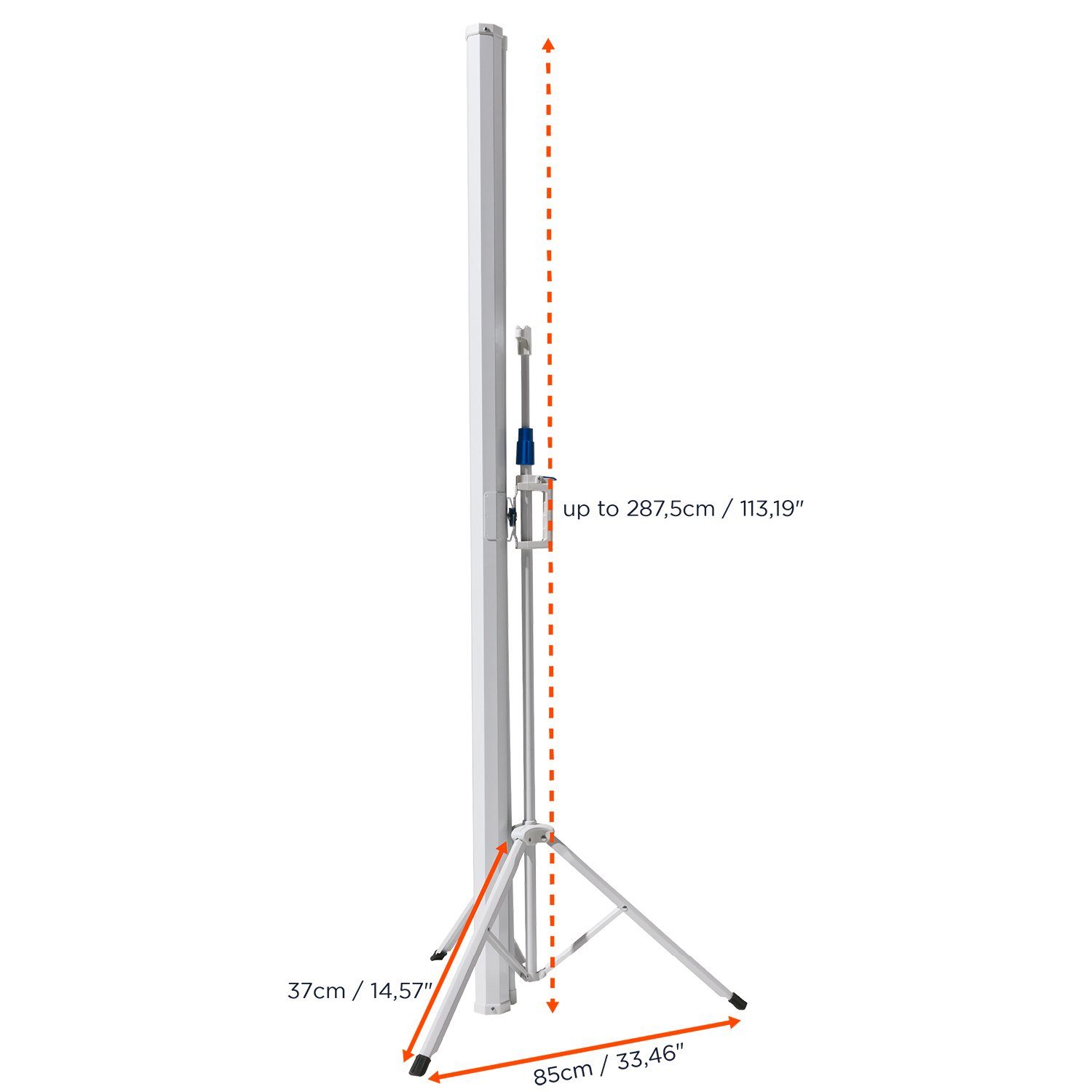 Celexon basic line Stativleinwand (schwarze Rückseite)