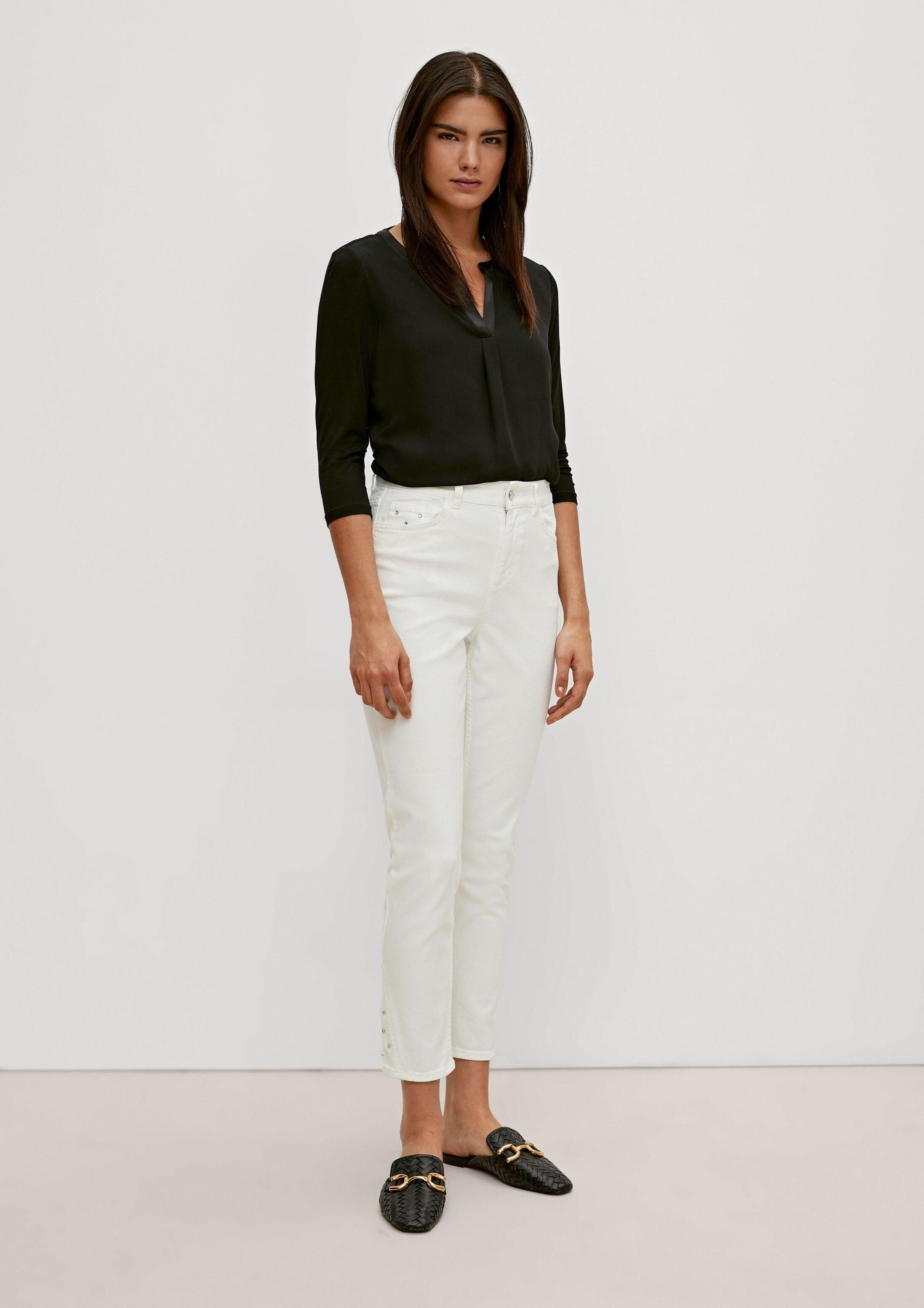 comma Regular-fit-Jeans Hose Regular: Jeans mit Applikation