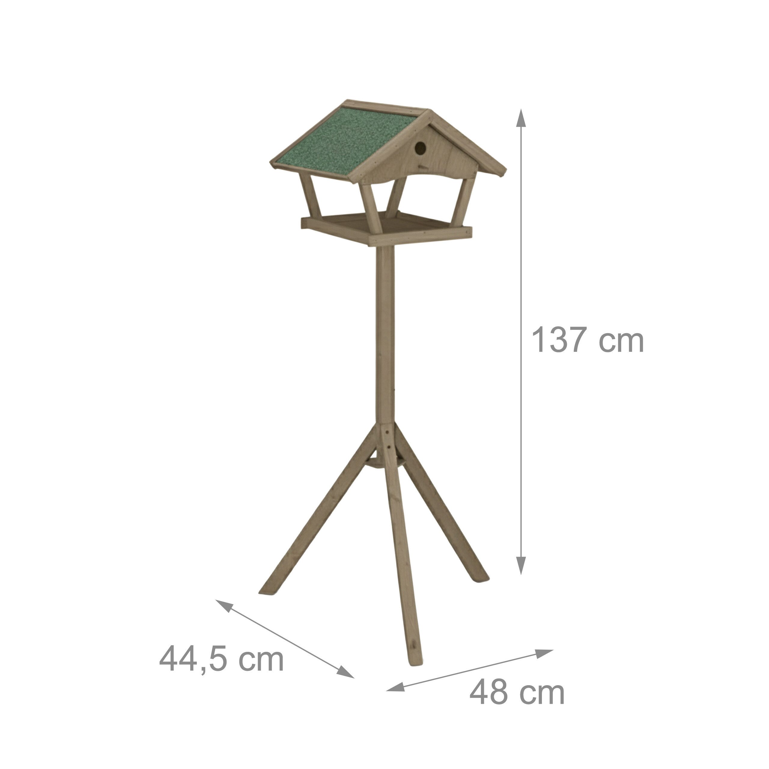 relaxdays Vogelhaus XXL Vogelfutterhaus mit Ständer, günstig online kaufen