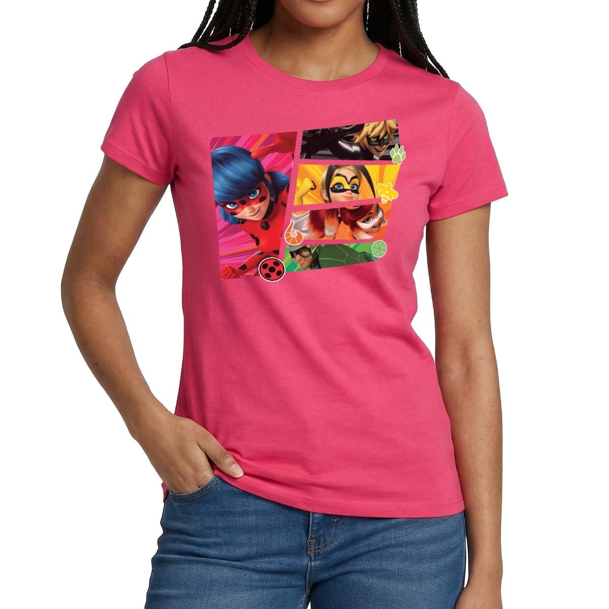 T-Shirt Miraculous Superhelden Frauen T-Shirt