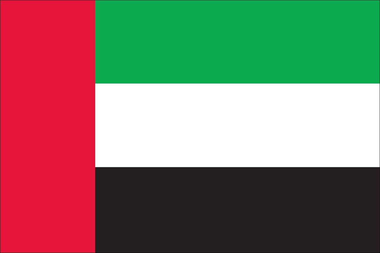 flaggenmeer Flagge Flagge Vereinigte Arabische Emirate 110 g/m² Querformat