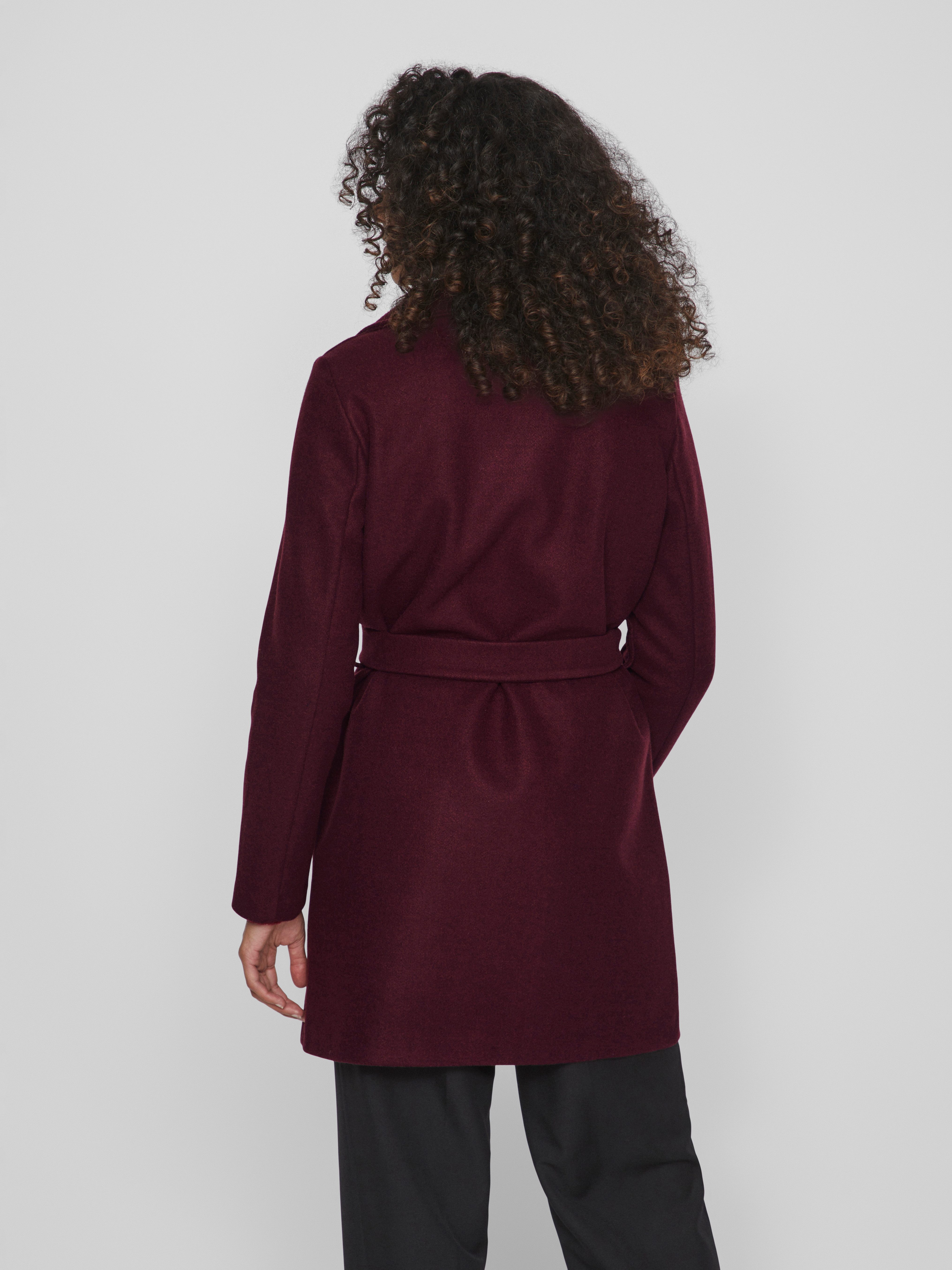 Vila Kurzmantel VICOOLEY COLLAR BELT COAT - NOOS