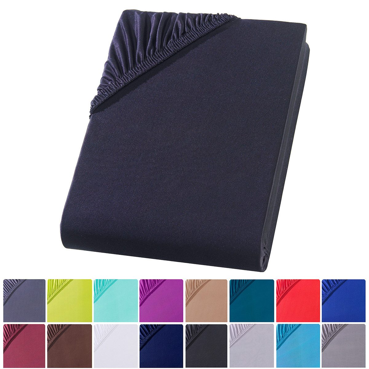 Visaggio Spannbettlaken Mikrofaser Spannbetttuch Bettlaken 90x200 140x200 1 günstig online kaufen