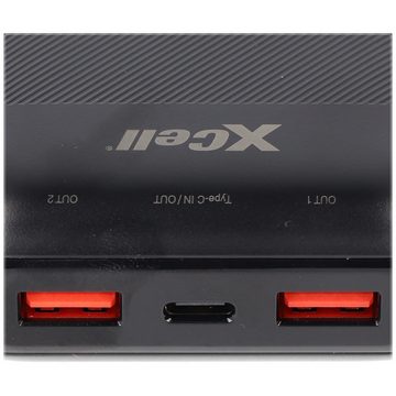 XCell XCell Powerbank X20000PD mit 20.000mAh Kapazität, USB-C PD3.0, Quick- Akku 20000 mAh (3,7 V)