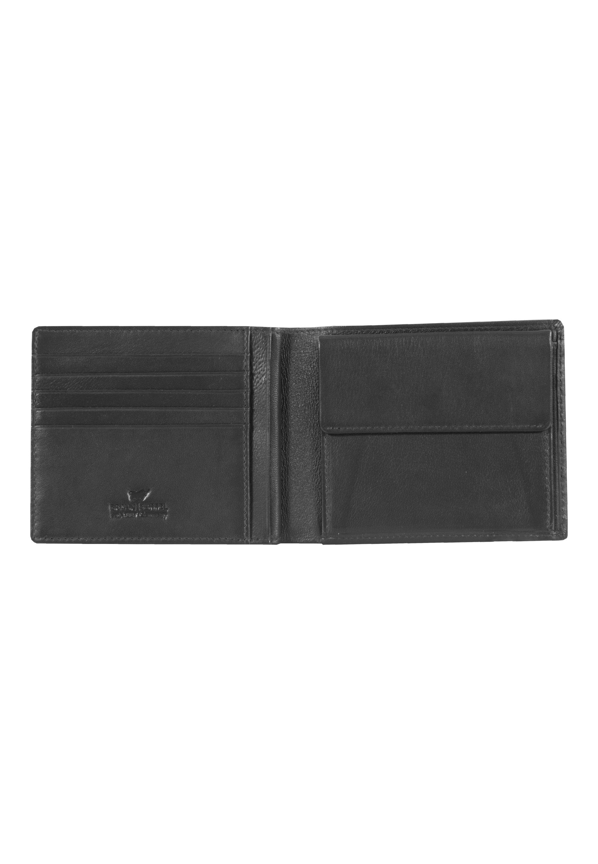 Braun Büffel Brieftasche mit Aufteilung HENRY, schwarz praktischer