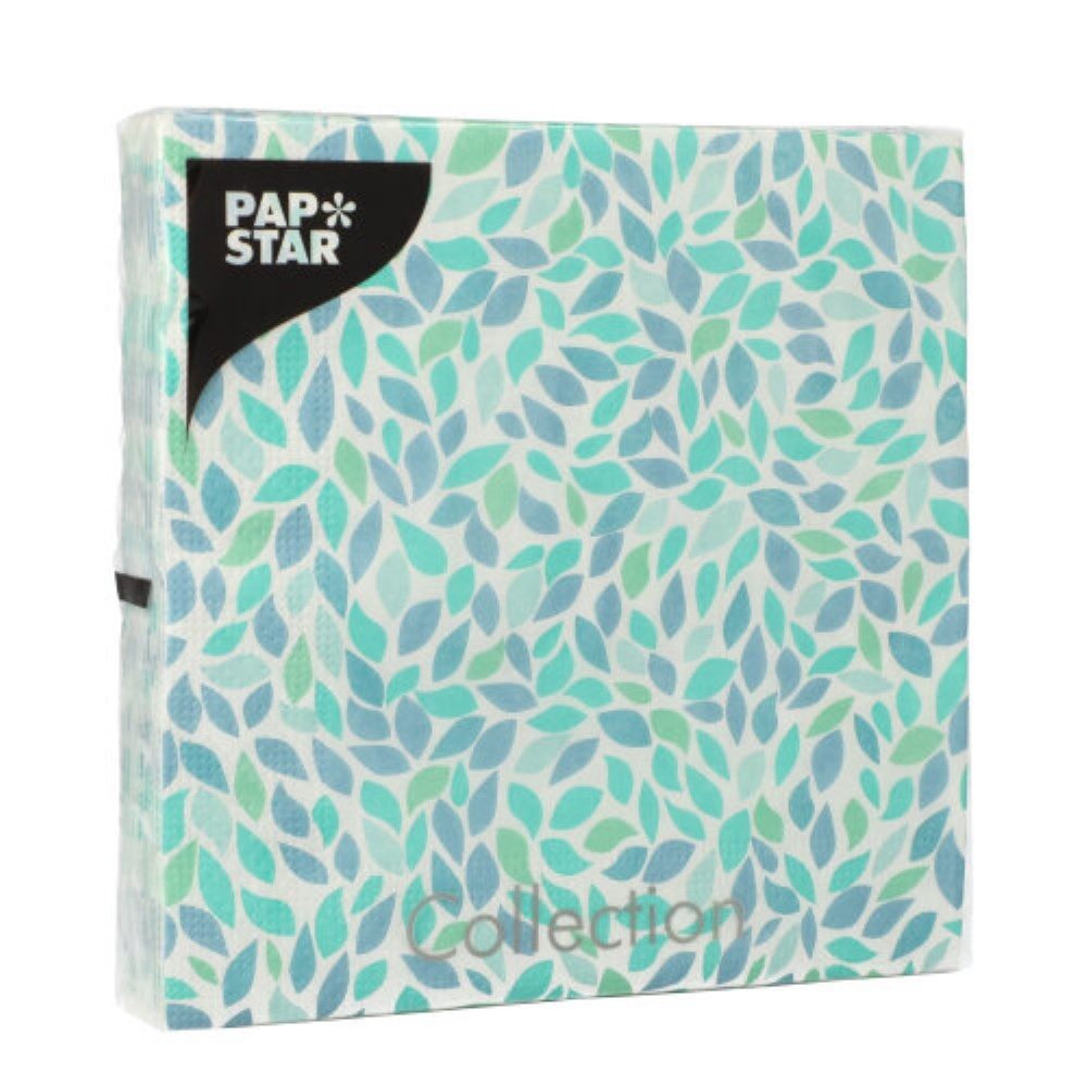 PAPSTAR Papierserviette 20 Servietten, 3-lagig 1/4-Falz 33 cm x 33 cm "Camaieu"