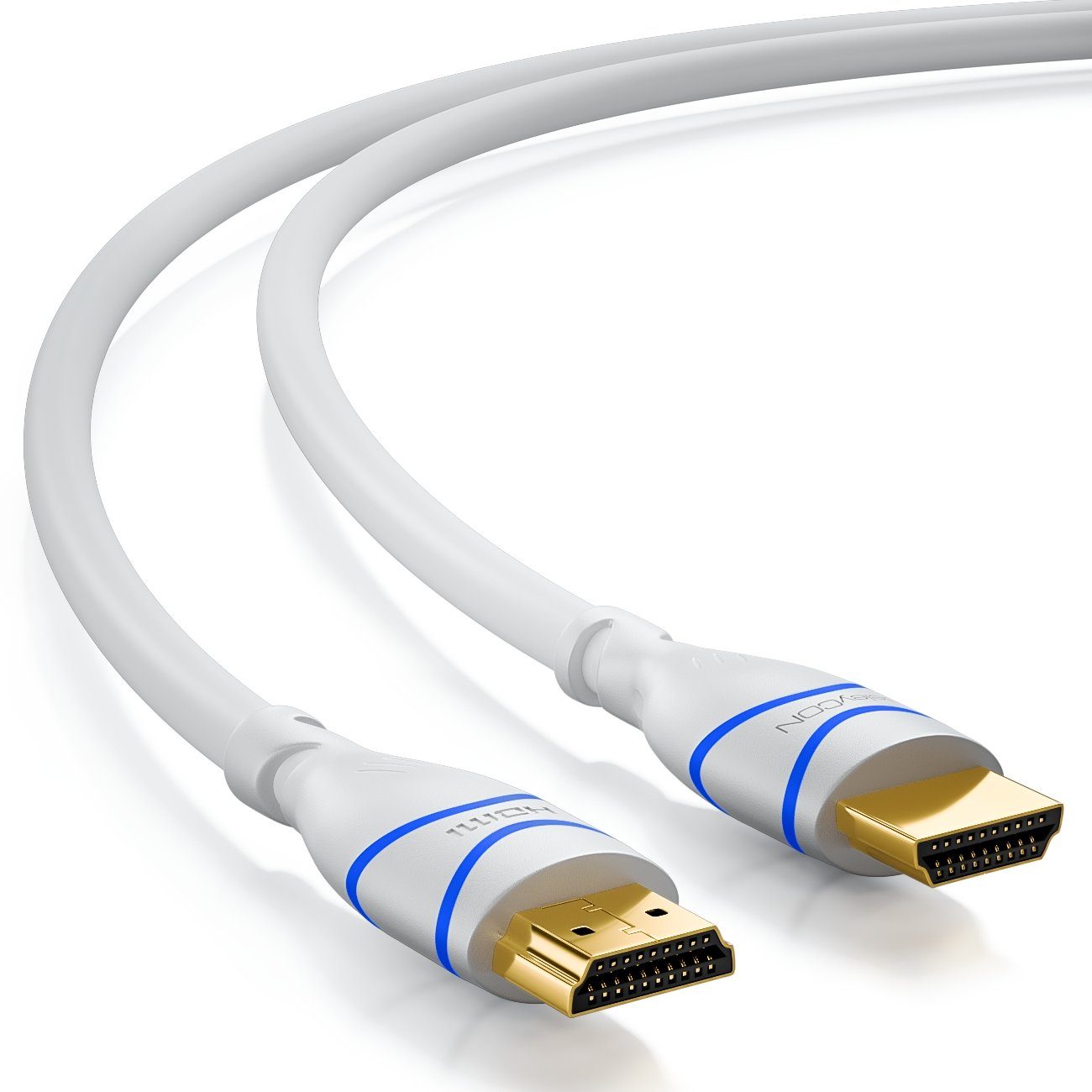 deleyCON deleyCON 10m HDMI Kabel HDMI 2.0 kompatibel 4K UHD 2160p FULL HD HDMI-Kabel – Bild 2 von 5