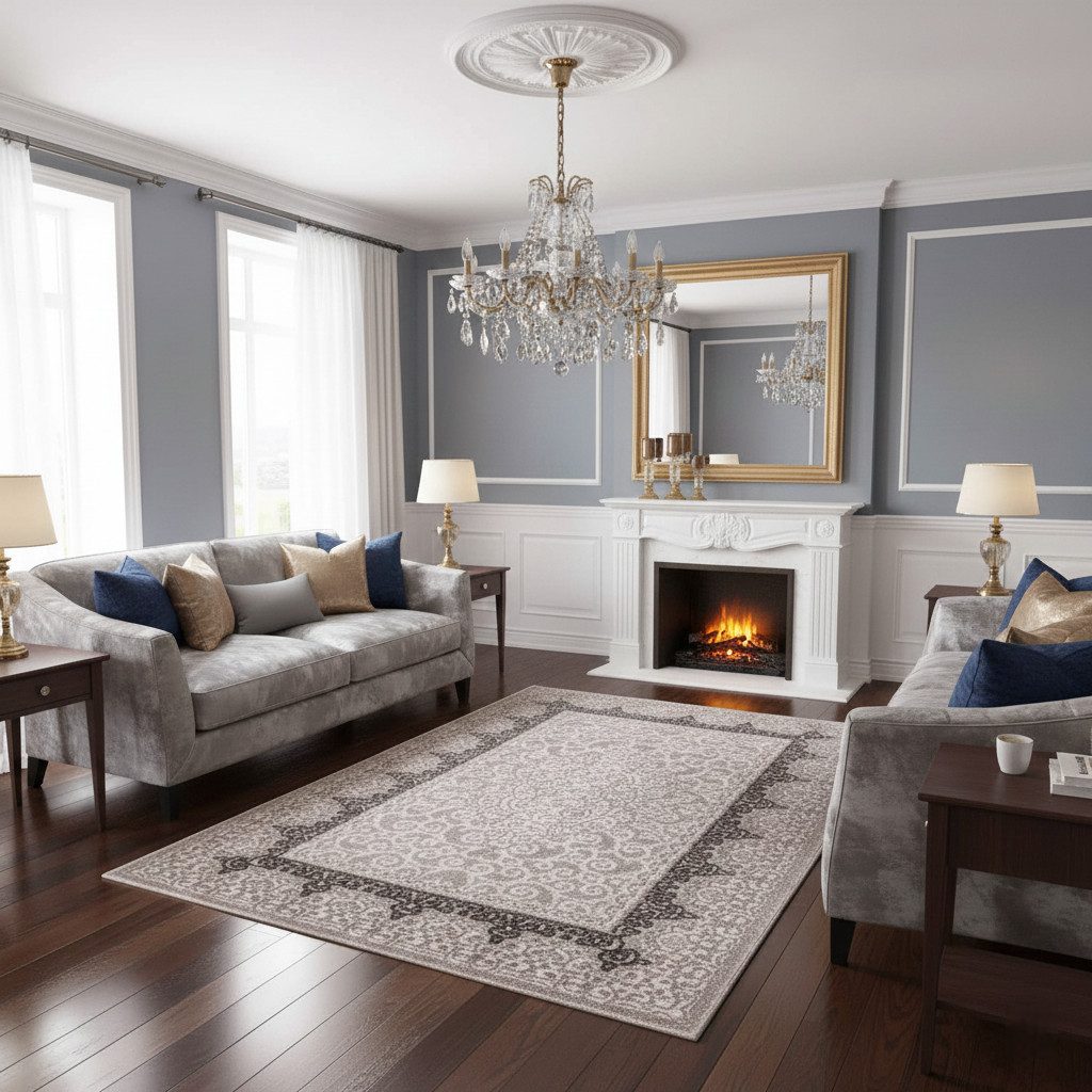 Vimoda Orientteppich Sophie, Orientalisch Wohnzimmer Teppich Beige Kurzflor günstig online kaufen