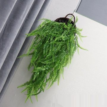 Kunstblume 3 Stück künstliche Grünpflanzen, Wandbehang, Zimmerpflanzenwand, YRIIOMO, Hochzeit, Heimdekoration