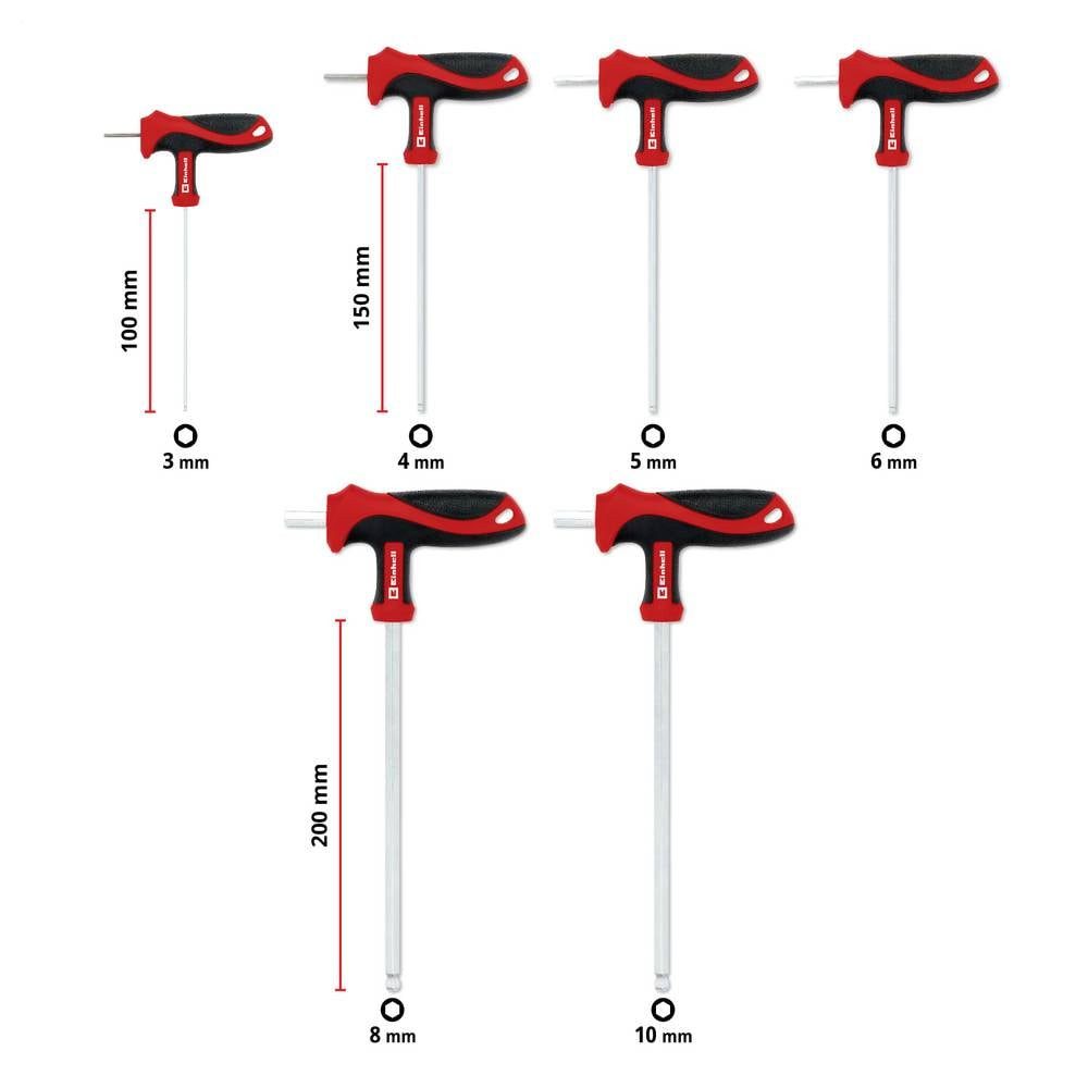 Einhell Schraubendreher Universal, Werkstatt Schraubendreher-Set Innen-Sechskant 370539