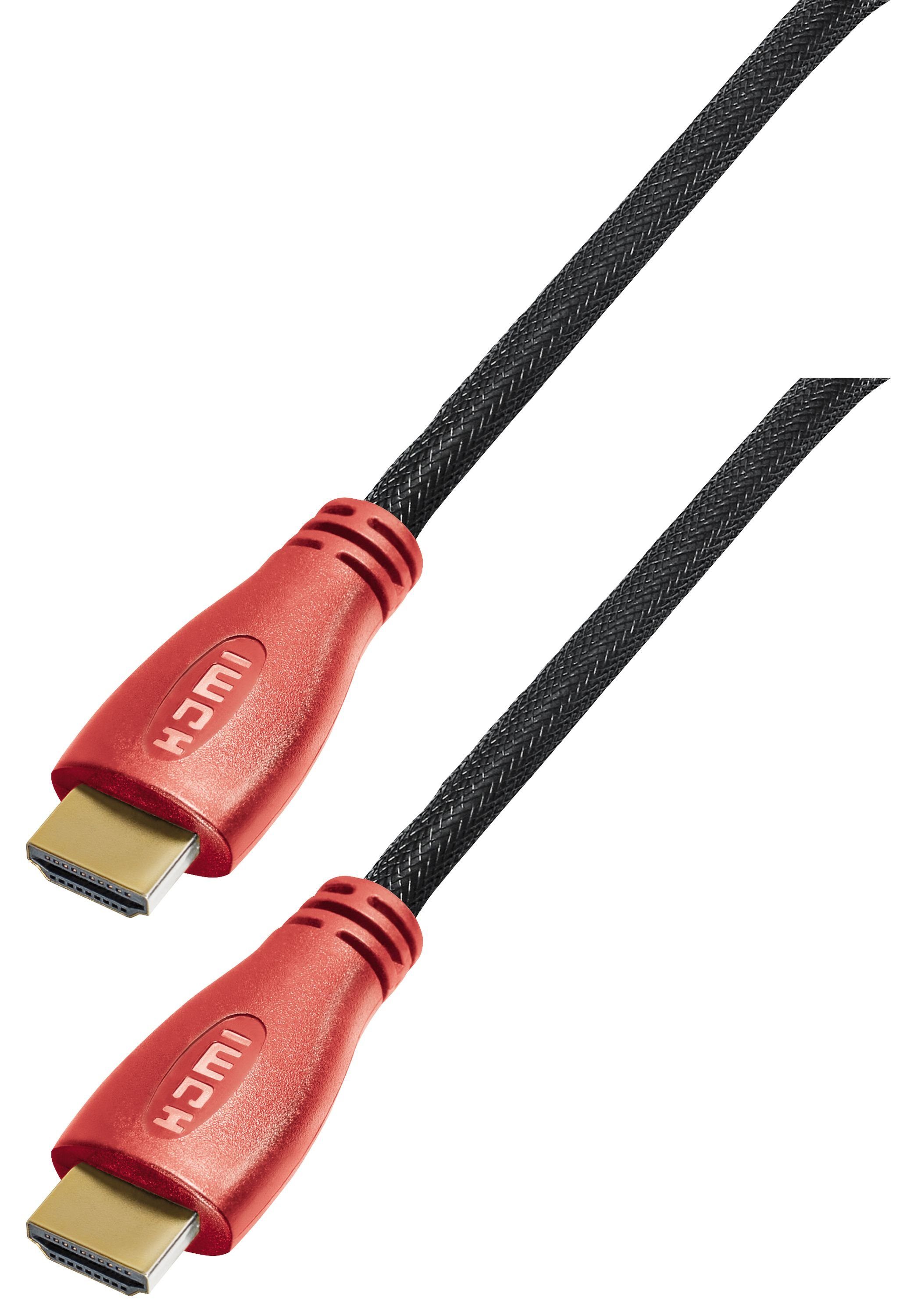 Maxtrack HDMI-Kabel, HDMI, HDMI auf HDMI (50 cm), HDMI-Kabel New Style Line, LED Stecker, UHD, 4k, 3D