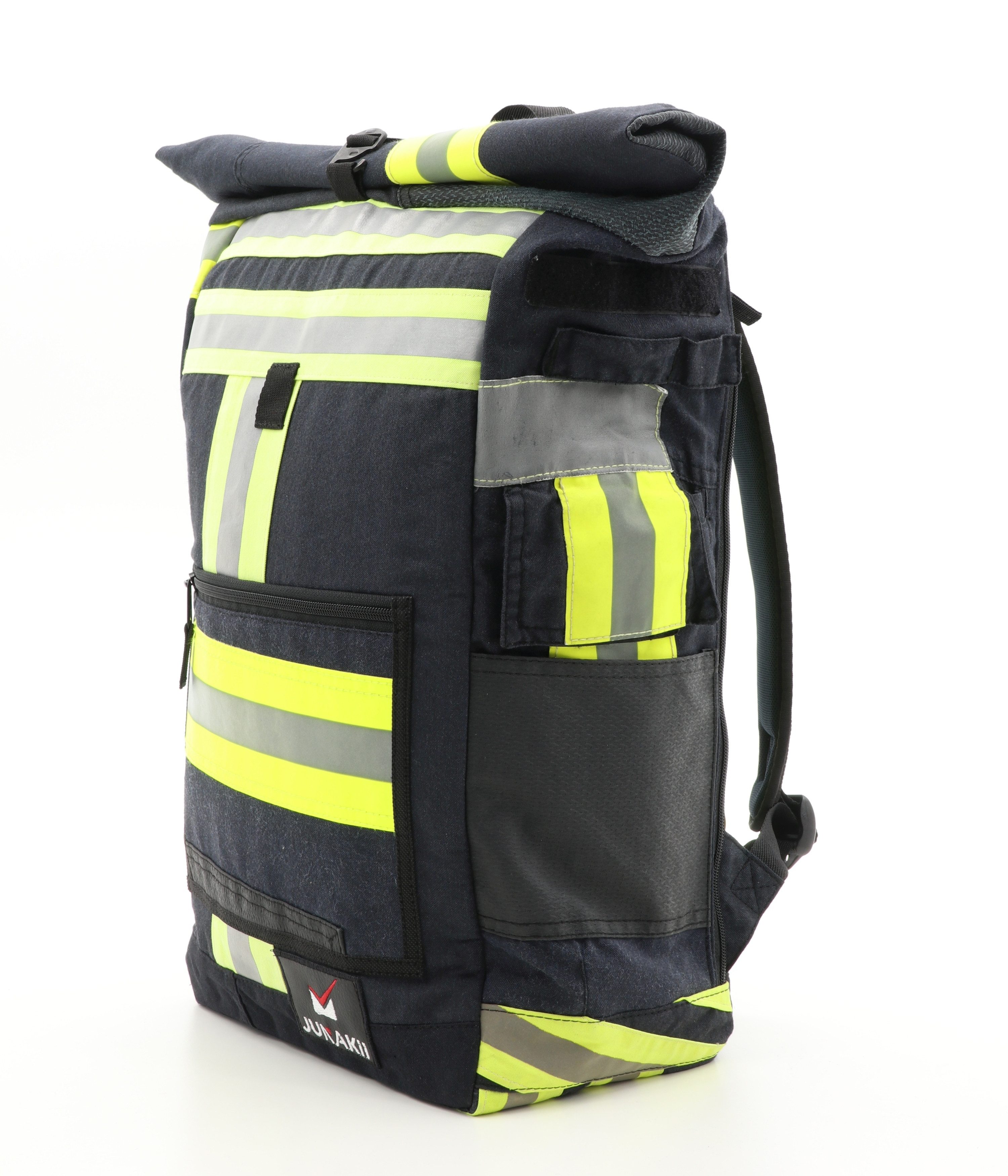 JUNAKii Laptoprucksack, Upcycling, Unikat, Europa, nachhaltig, robust, funktional, Freizeit