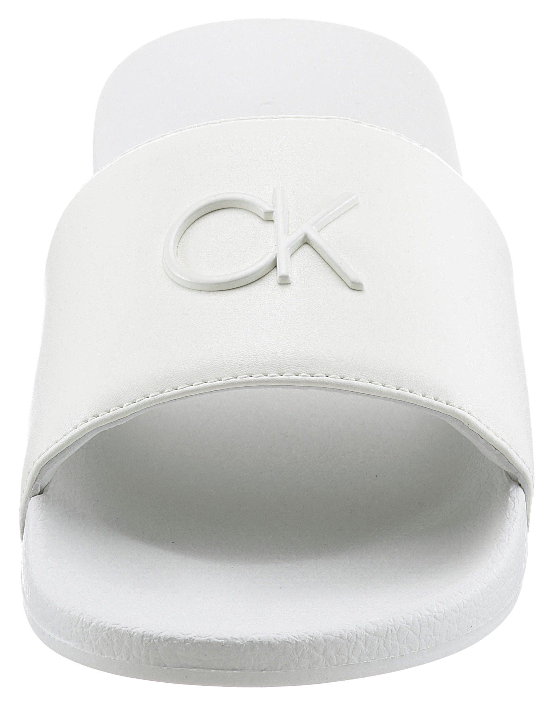 in Badepantolette Form *I 17L Calvin bequemer offwhite FORTINA Klein