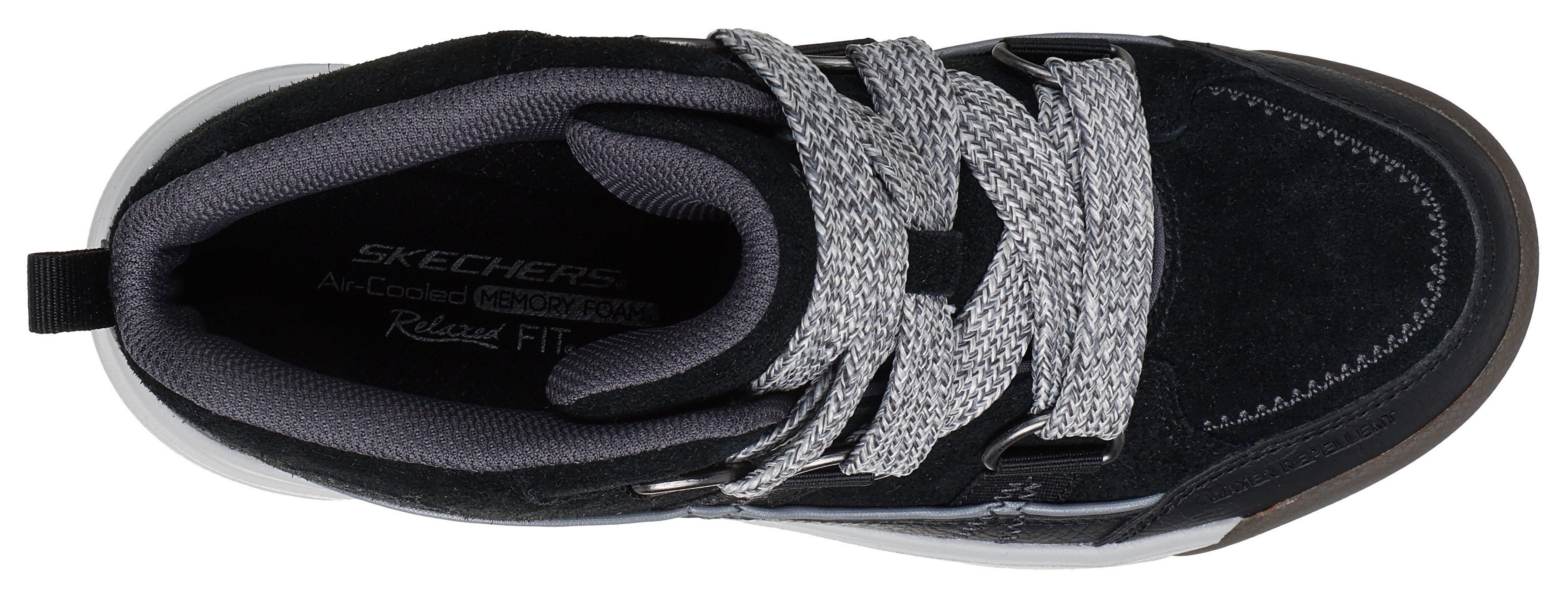 Skechers YANA Schnürboots High Top Sneaker, Schnürschuh mit auffälliger Schnürung