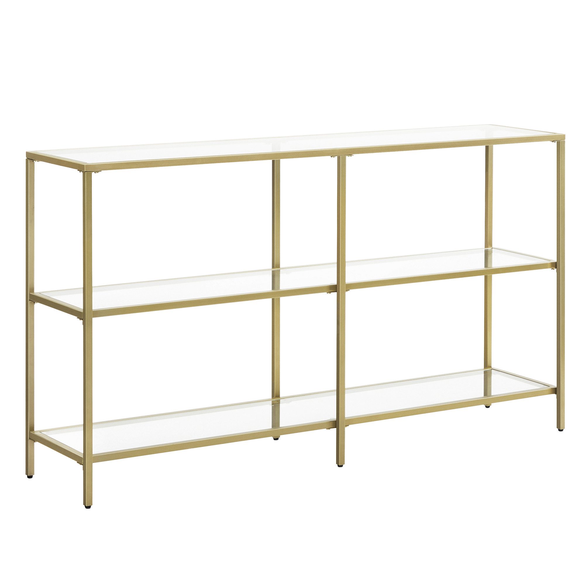 VASAGLE Konsolentisch, Beistelltisch, Flurtisch, Breite100/130cm, Hartglas günstig online kaufen