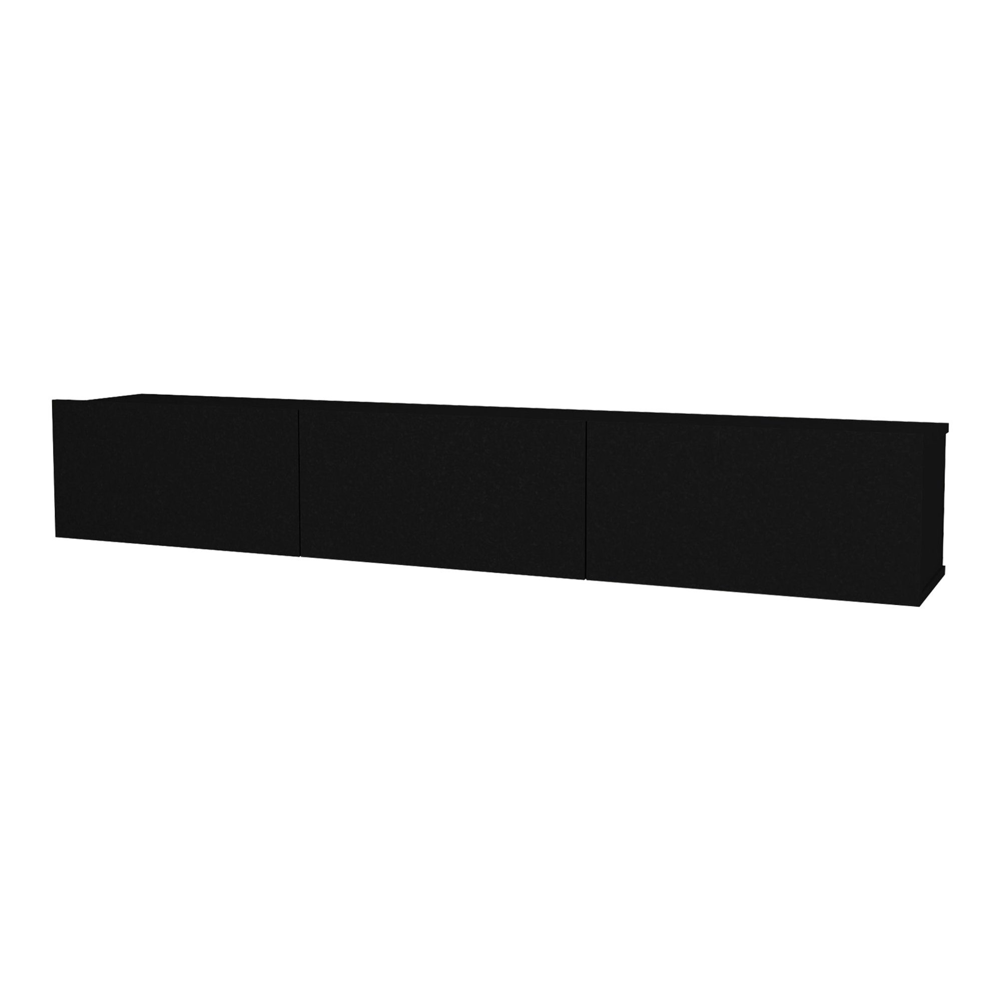 en.casa TV-Schrank »Vihti« Fernsehschrank 180x31x29,5cm Schwarz günstig online kaufen