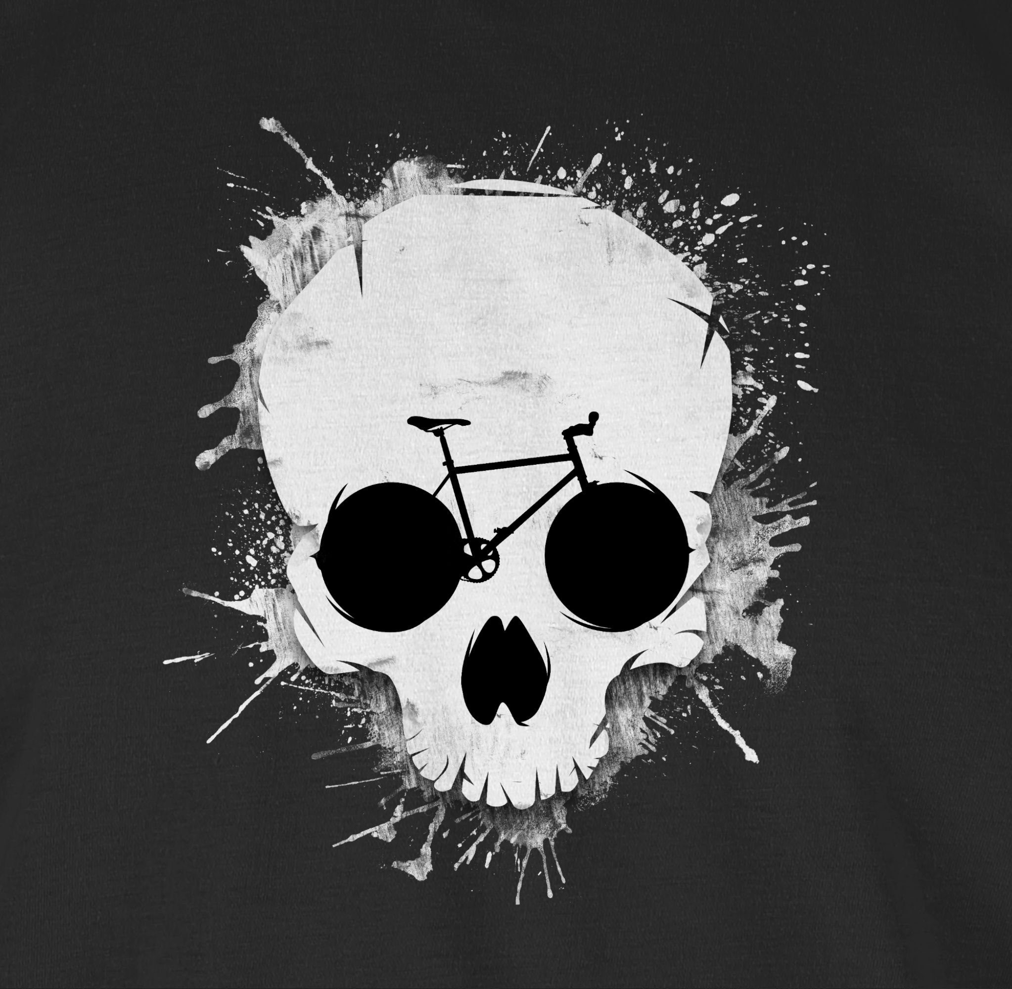 Shirtracer T-Shirt Ride or die - Totenkopf Fahrrad Fahrrad Bekleidung Radsport