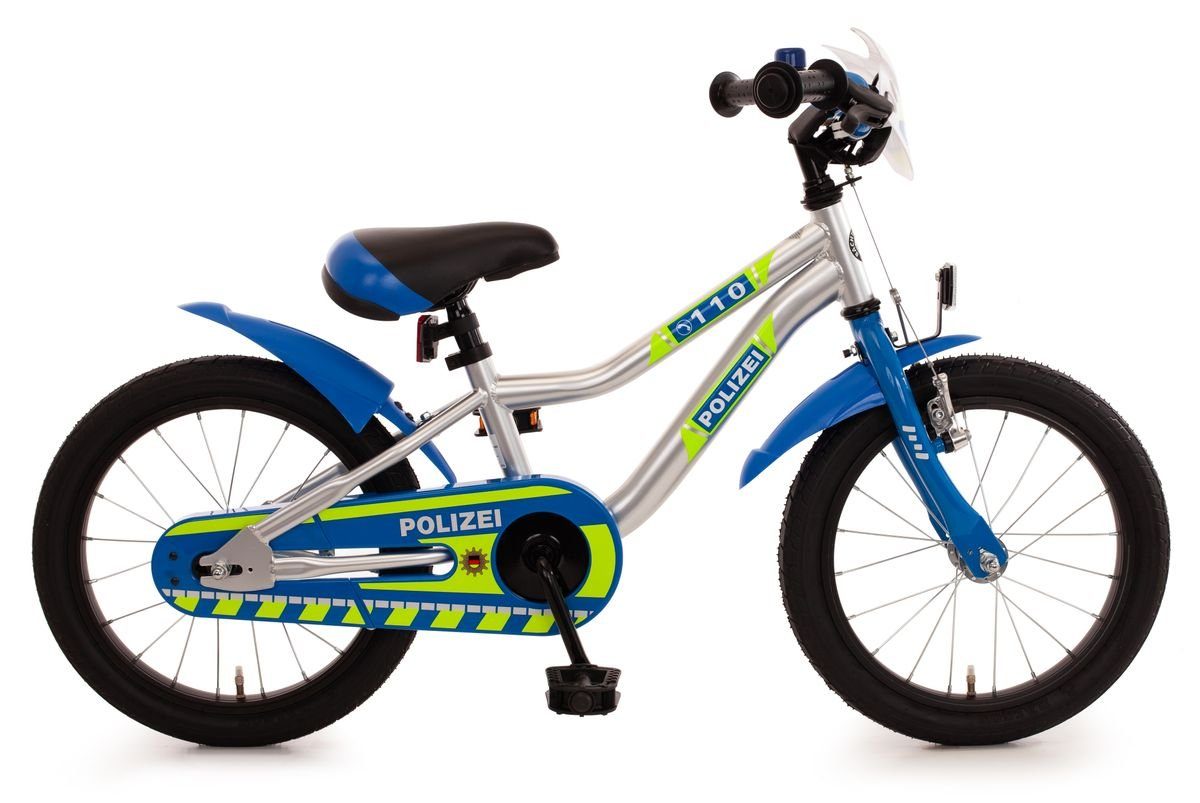 Bachtenkirch Kinderfahrrad »18 Zoll Fahrrad Kinder Jungen Mädchen  Kinderfahrrad Jungenfahrrad Polizei Fahrrad Kinderrad Rad Bike