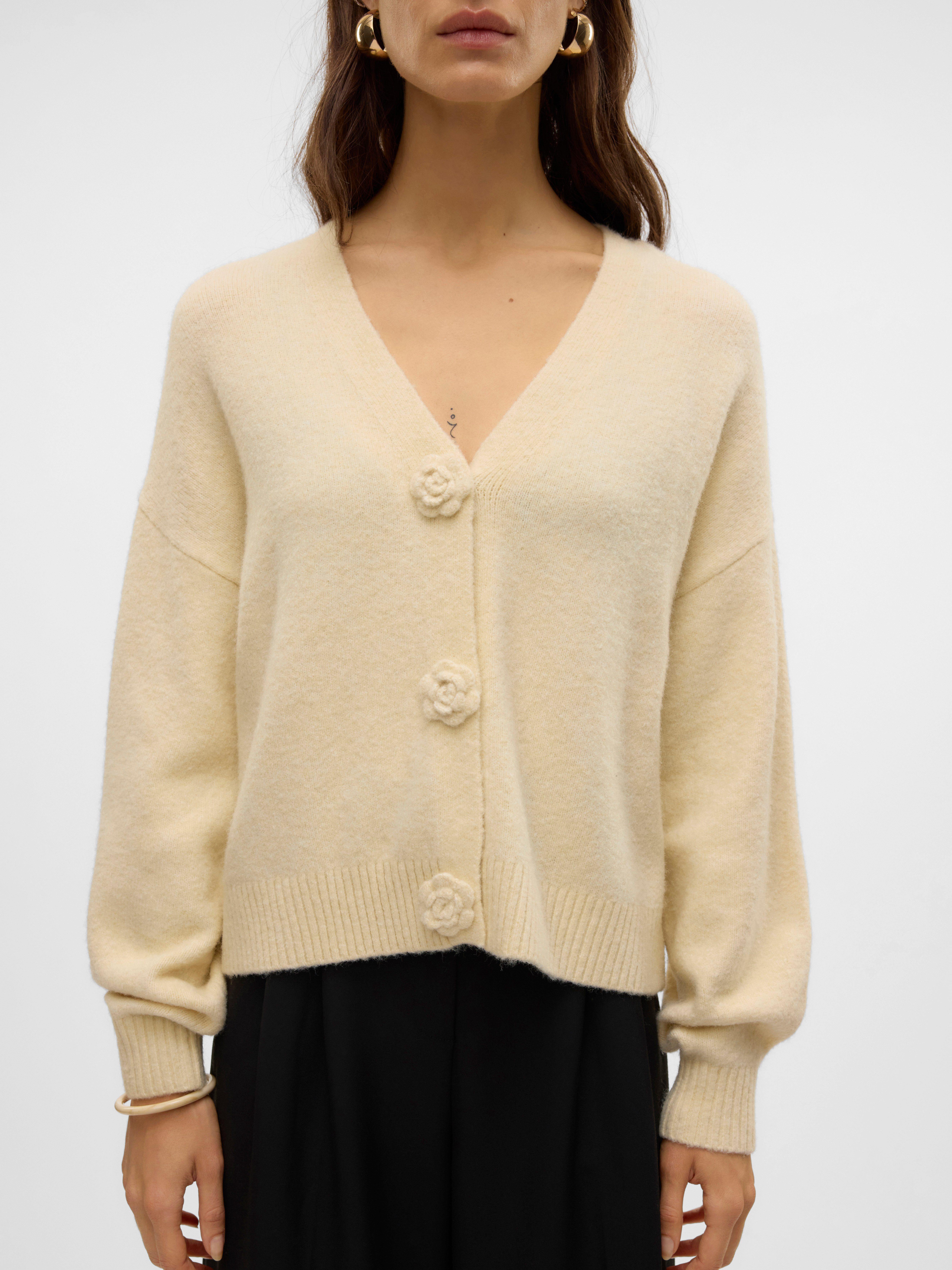 Vero Moda Strickjacke VMCECILY LS V-NECK günstig online kaufen