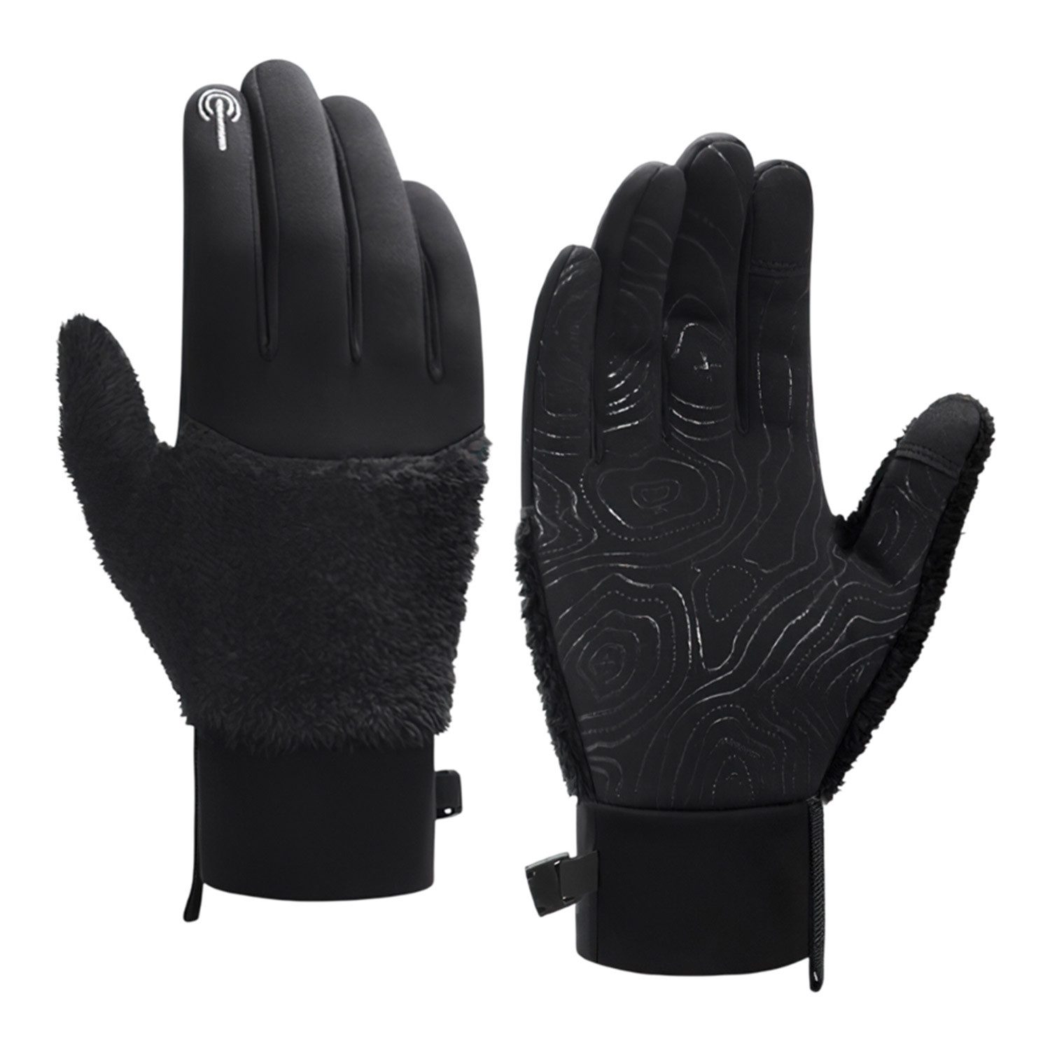 Refttenw Fleecehandschuhe Warme Winterhandschuhe,Reithandschuh,Touchscreen,rutschfest