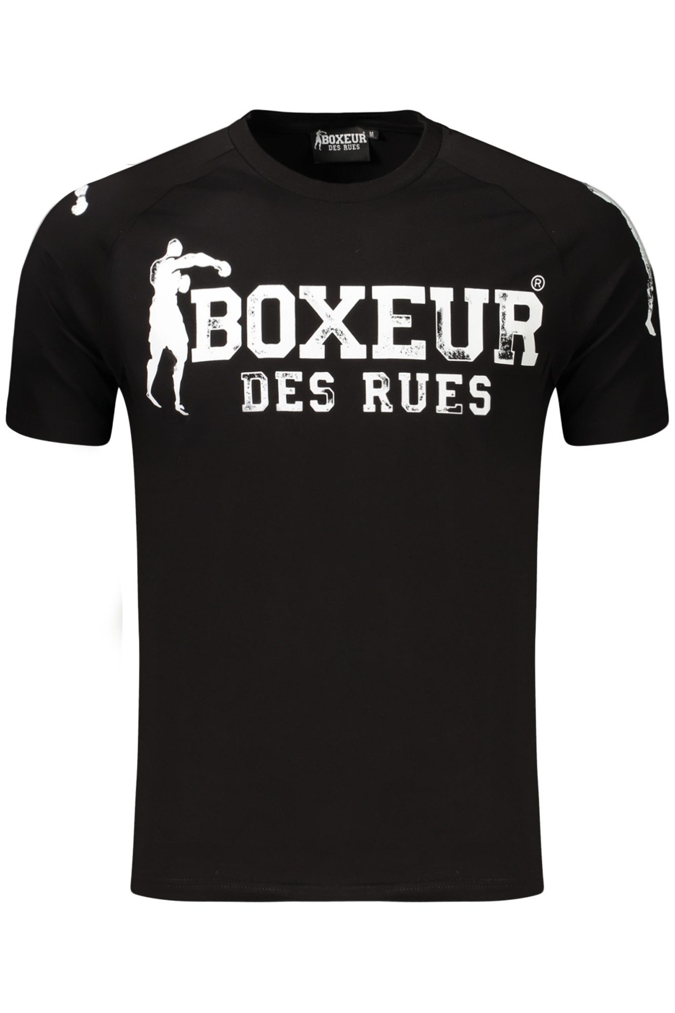 BOXEUR DES RUES T-Shirt Herren Kurzarm T-Shirt Schwarz mit