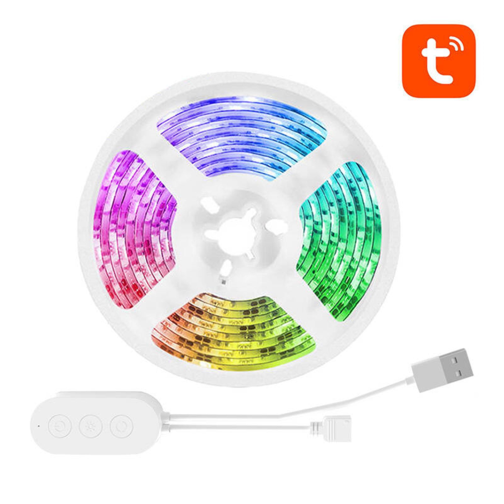 Gosund LED-Streifen Intelligentes WiFi LED Band mit RGB-Beleuchtung 2,8m, TuyaSmart