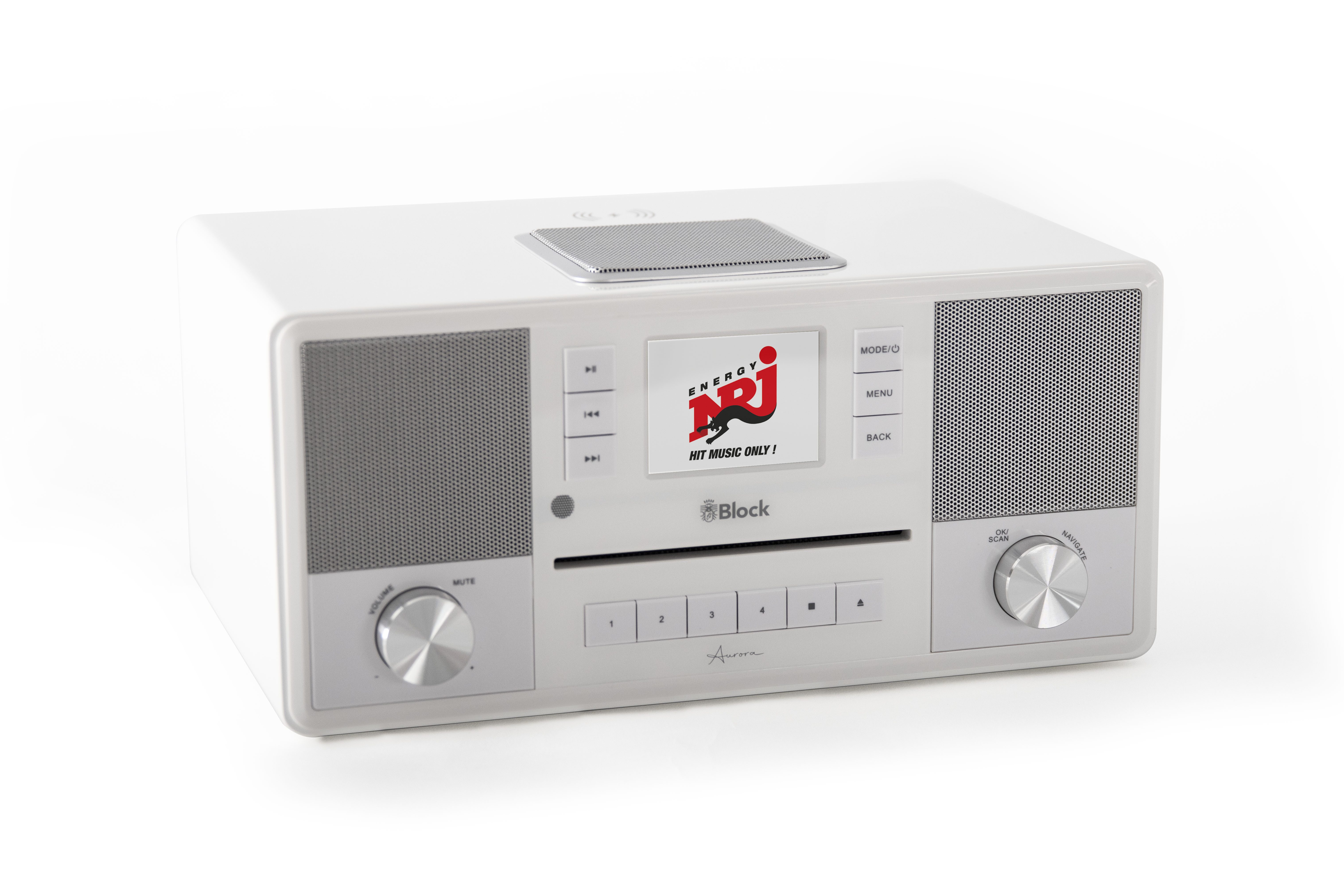 Block Block Aurora Kompaktanlage mit DAB+, Internetradio & Wireless Charging Digitalradio (DAB)
